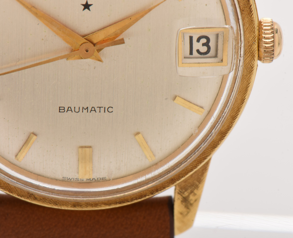 Baume & Mercier 18K Yellow Gold Baumatic Date Watch