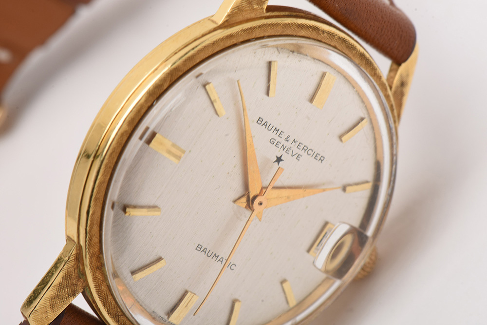 Baume & Mercier 18K Yellow Gold Baumatic Date Watch