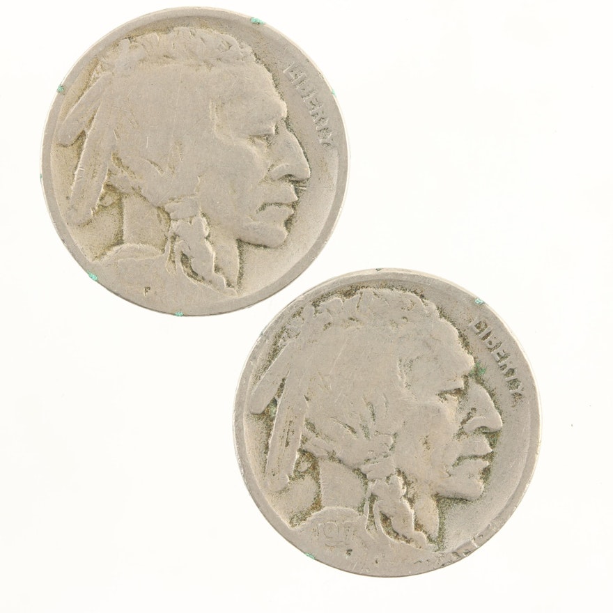 Better Dates 1917-D and 1917-S Buffalo Nickels