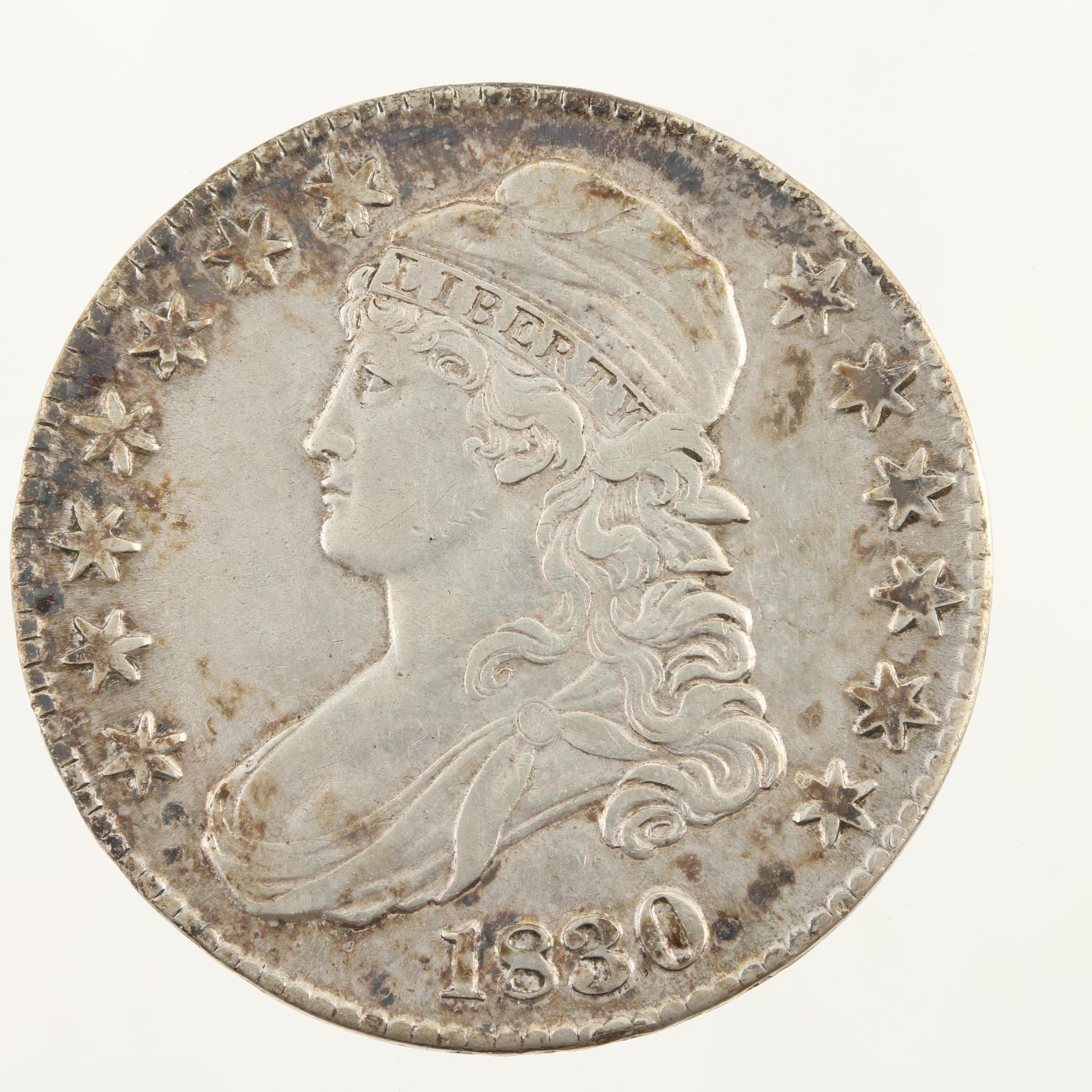 1830 Capped Bust Silver Half Dollar