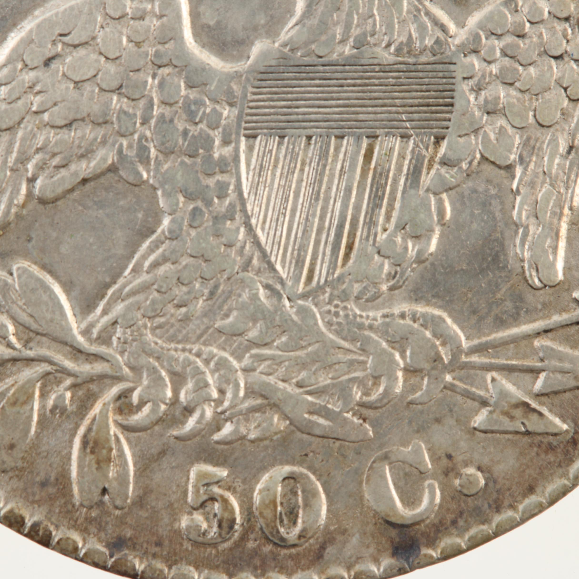 1830 Capped Bust Silver Half Dollar