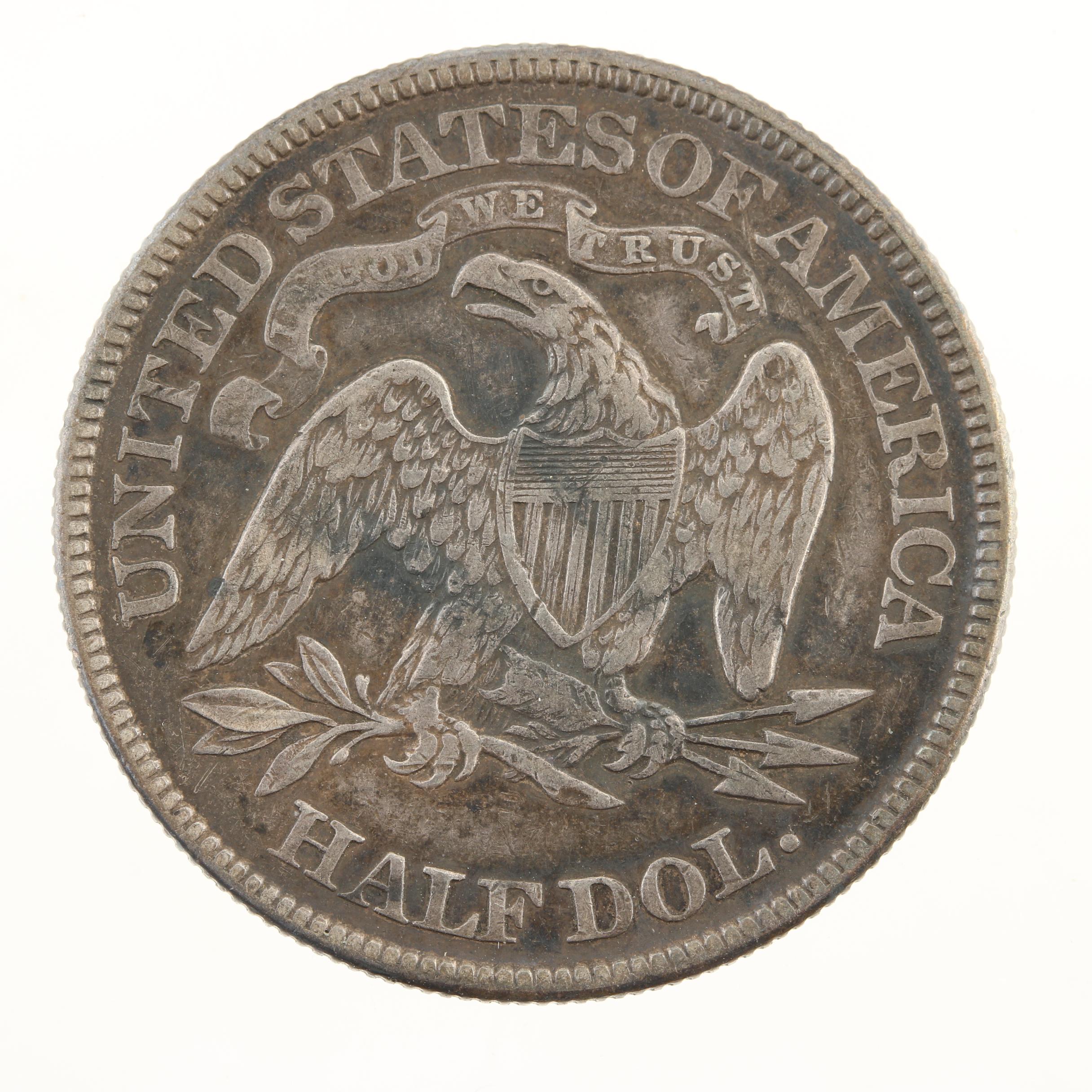 1877 Liberty Seated Silver Half Dollar