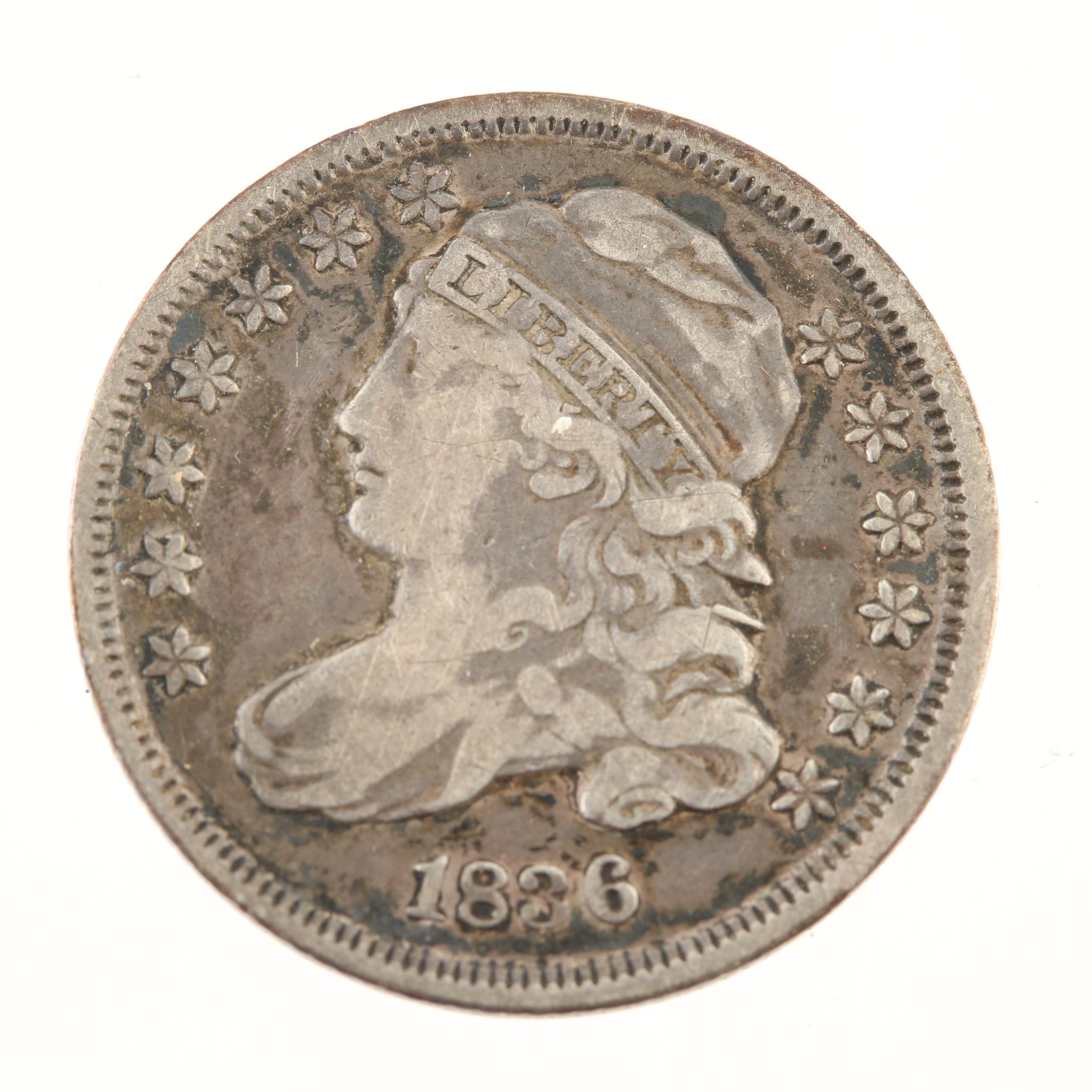 1836 Capped Bust Silver Dime