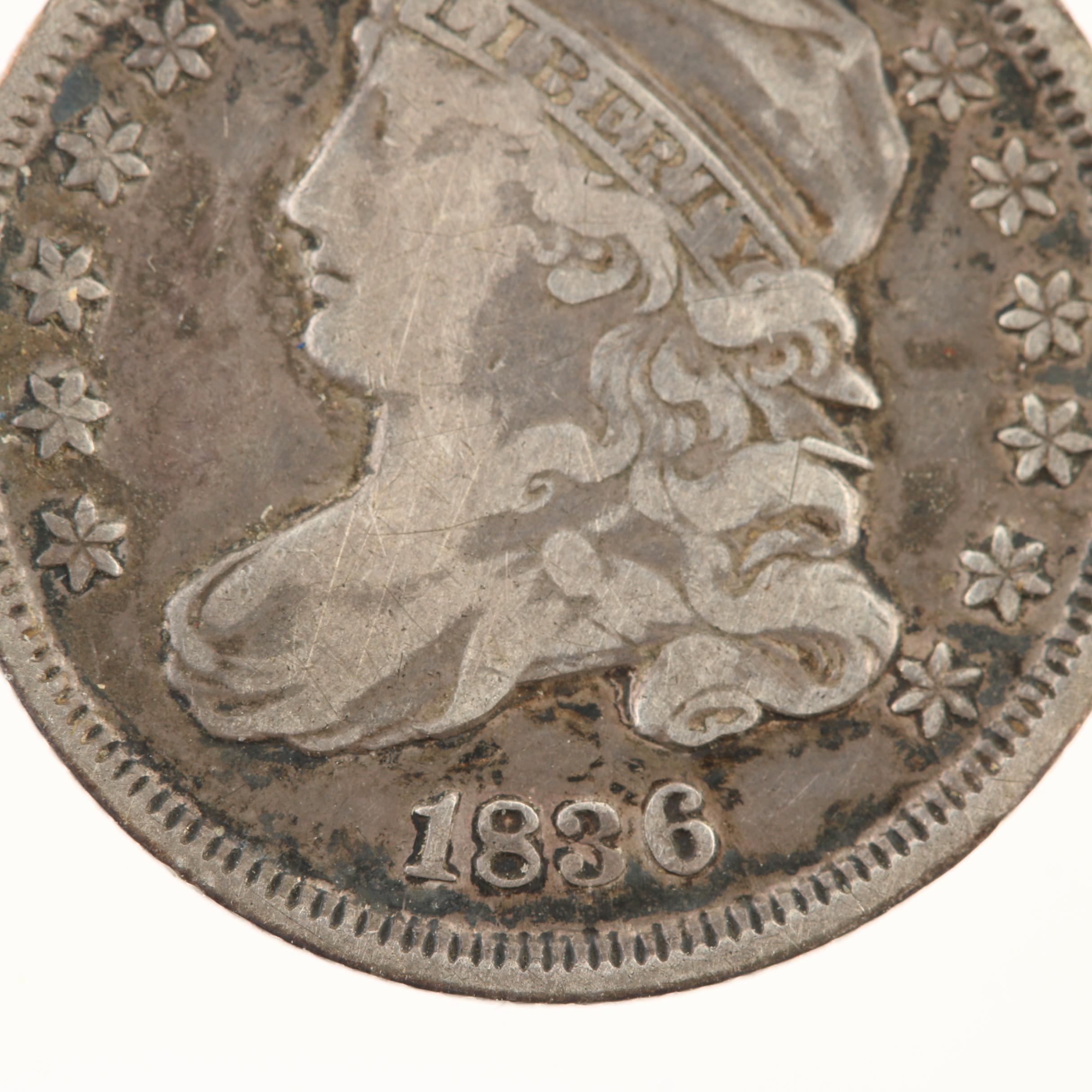 1836 Capped Bust Silver Dime