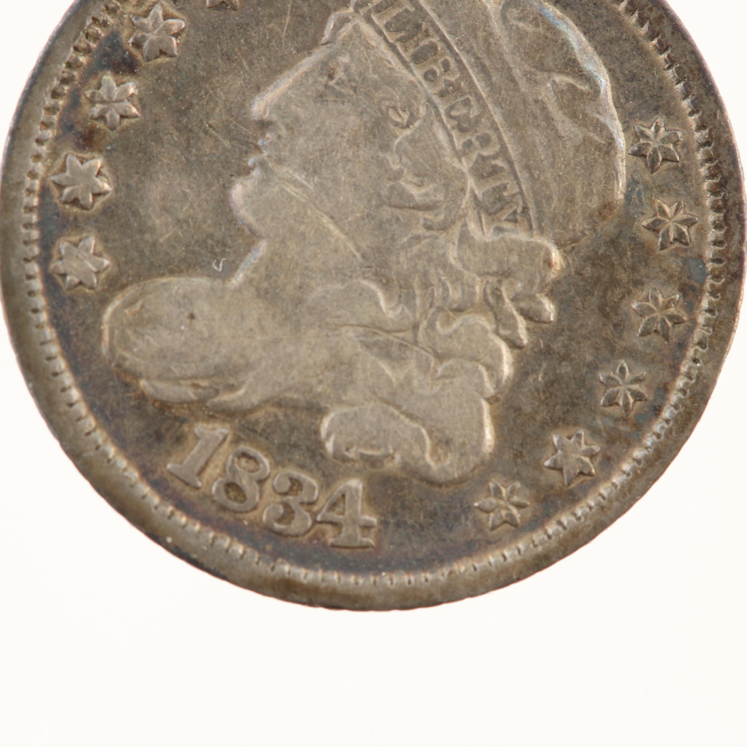 1834 Capped Bust Silver Half Dime