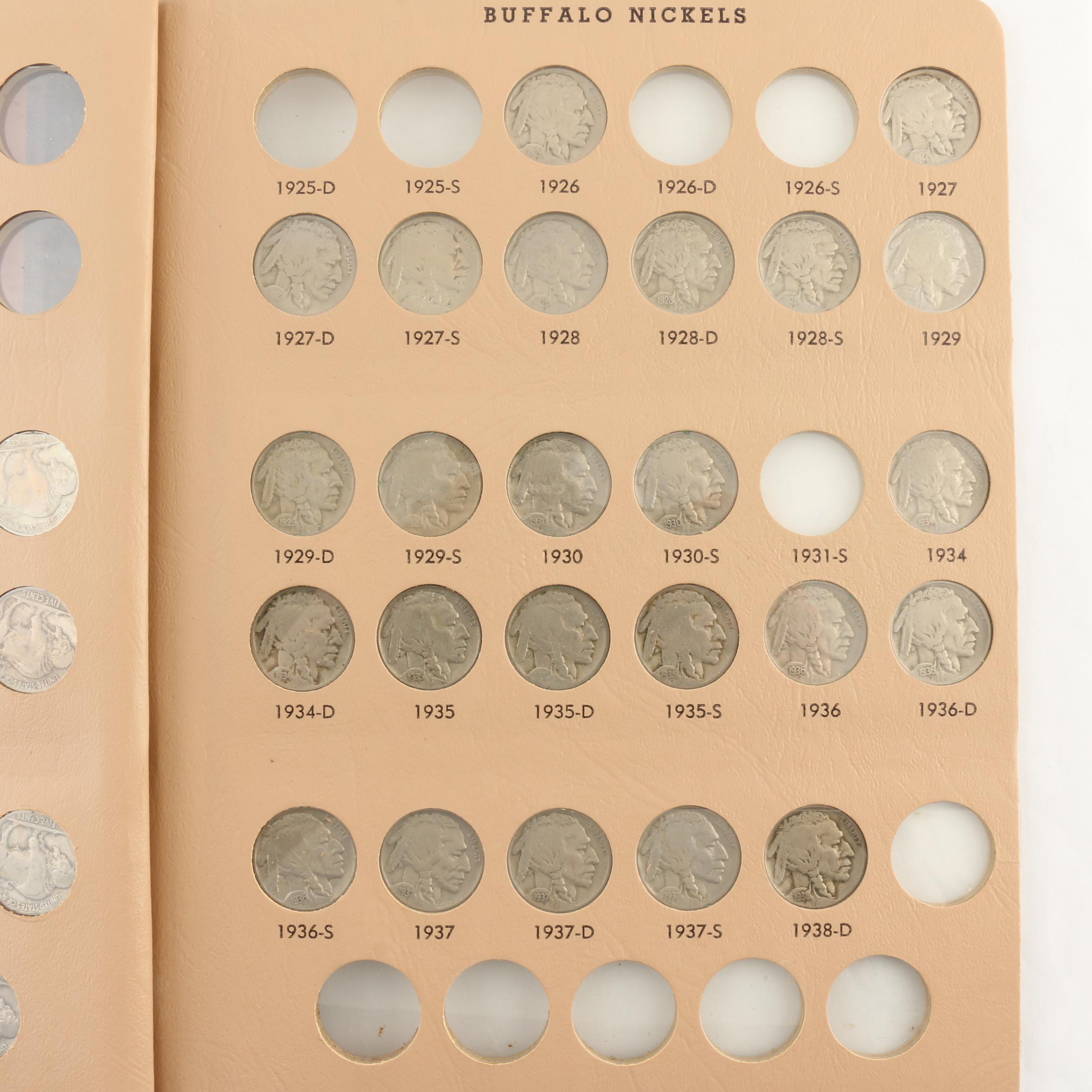 Thirty-Seven Buffalo Nickels in a Dansco Album