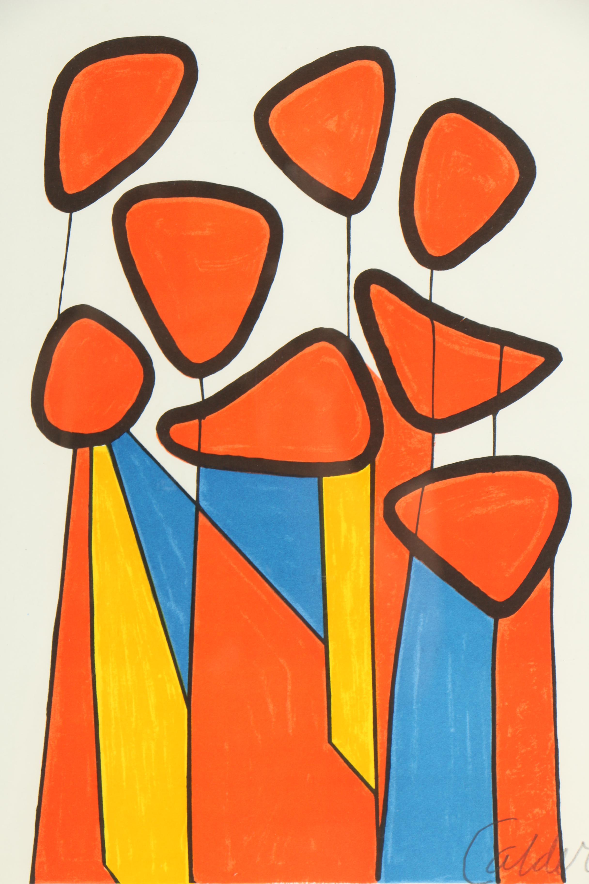 Alexander Calder Artist's Proof Lithograph "Squash Blossoms"