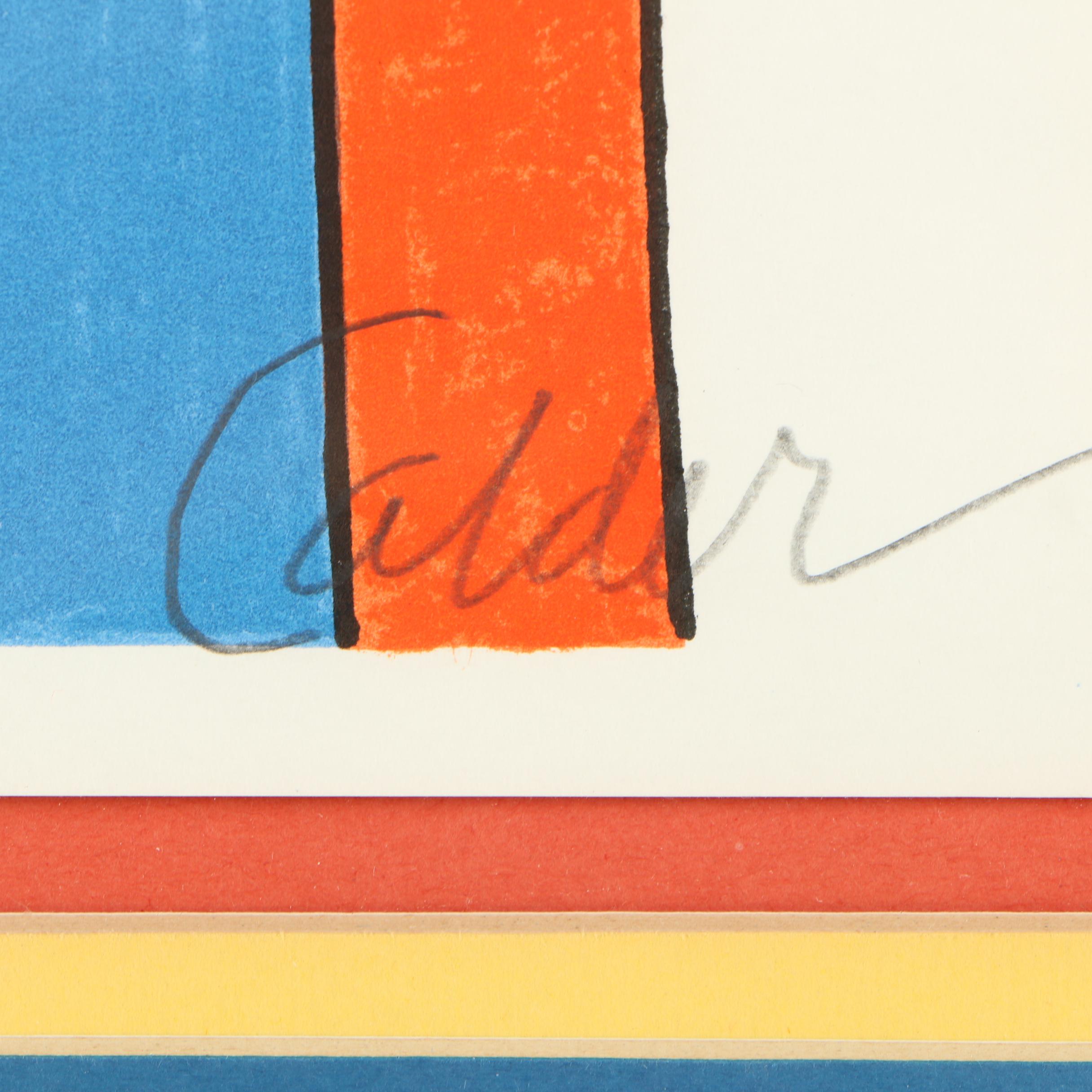 Alexander Calder Artist's Proof Lithograph "Squash Blossoms"