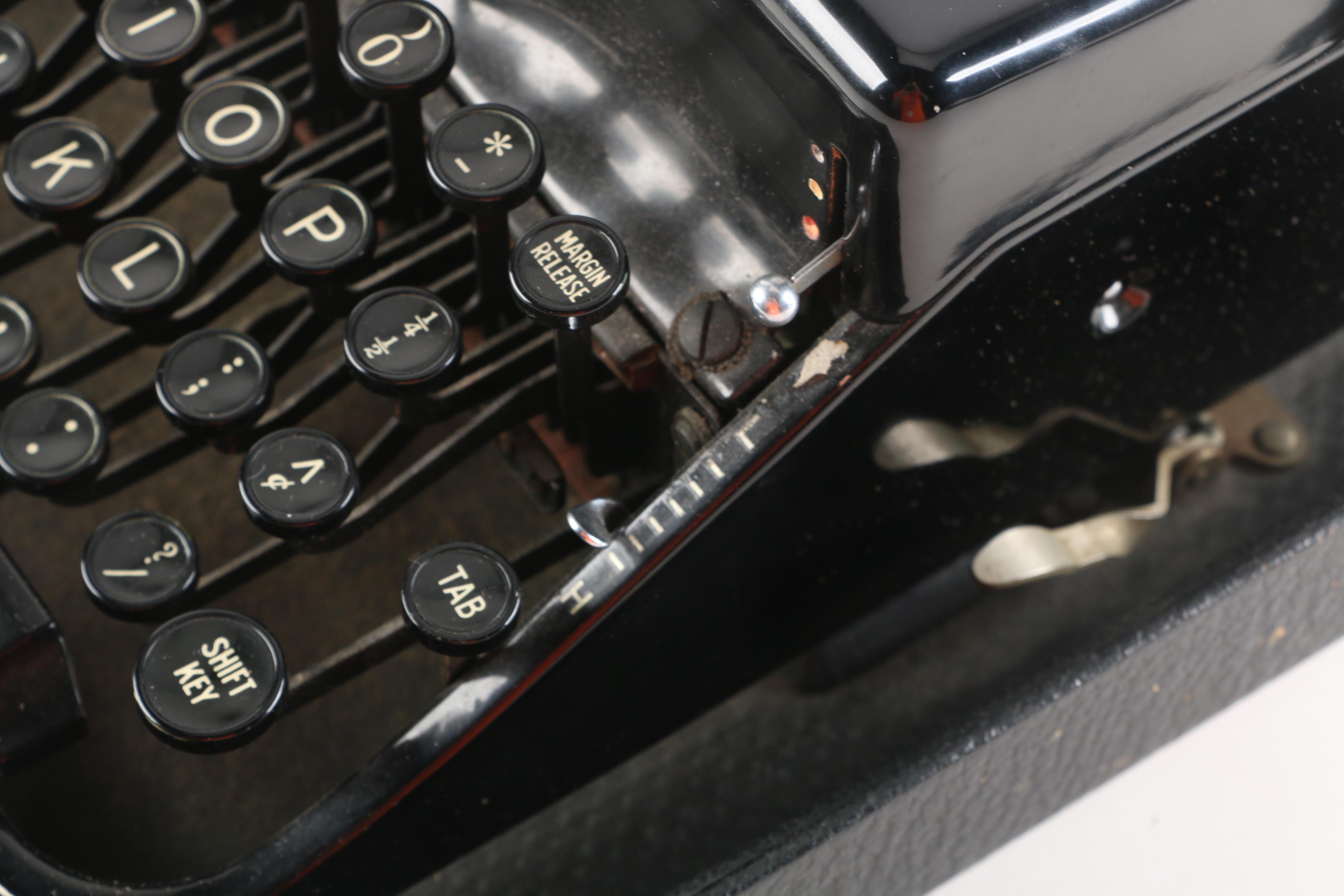 1940 Remington Rand Model 1 Portable Typewriter