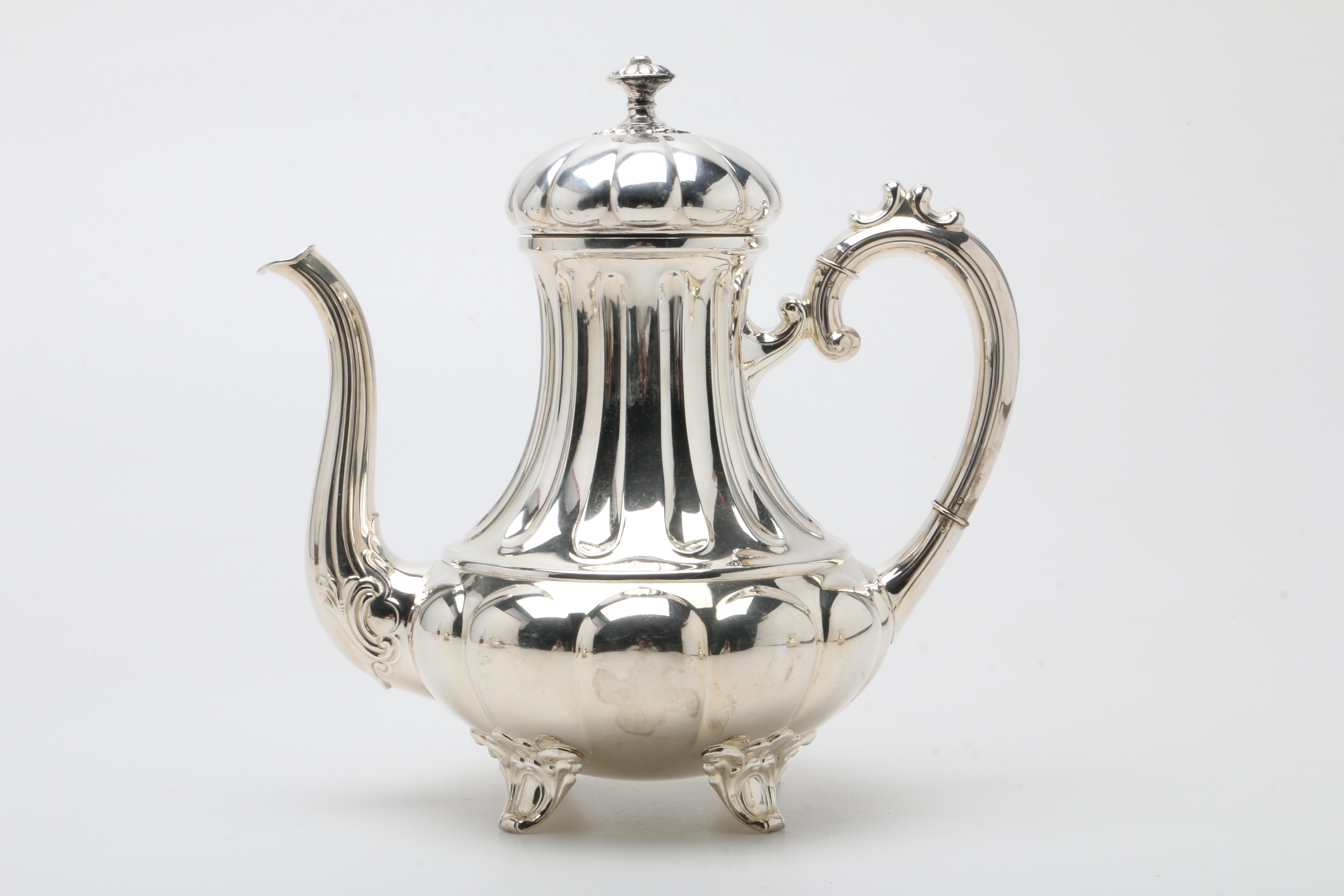 Vintage Norwegian 830 Silver Three Piece Coffee Set