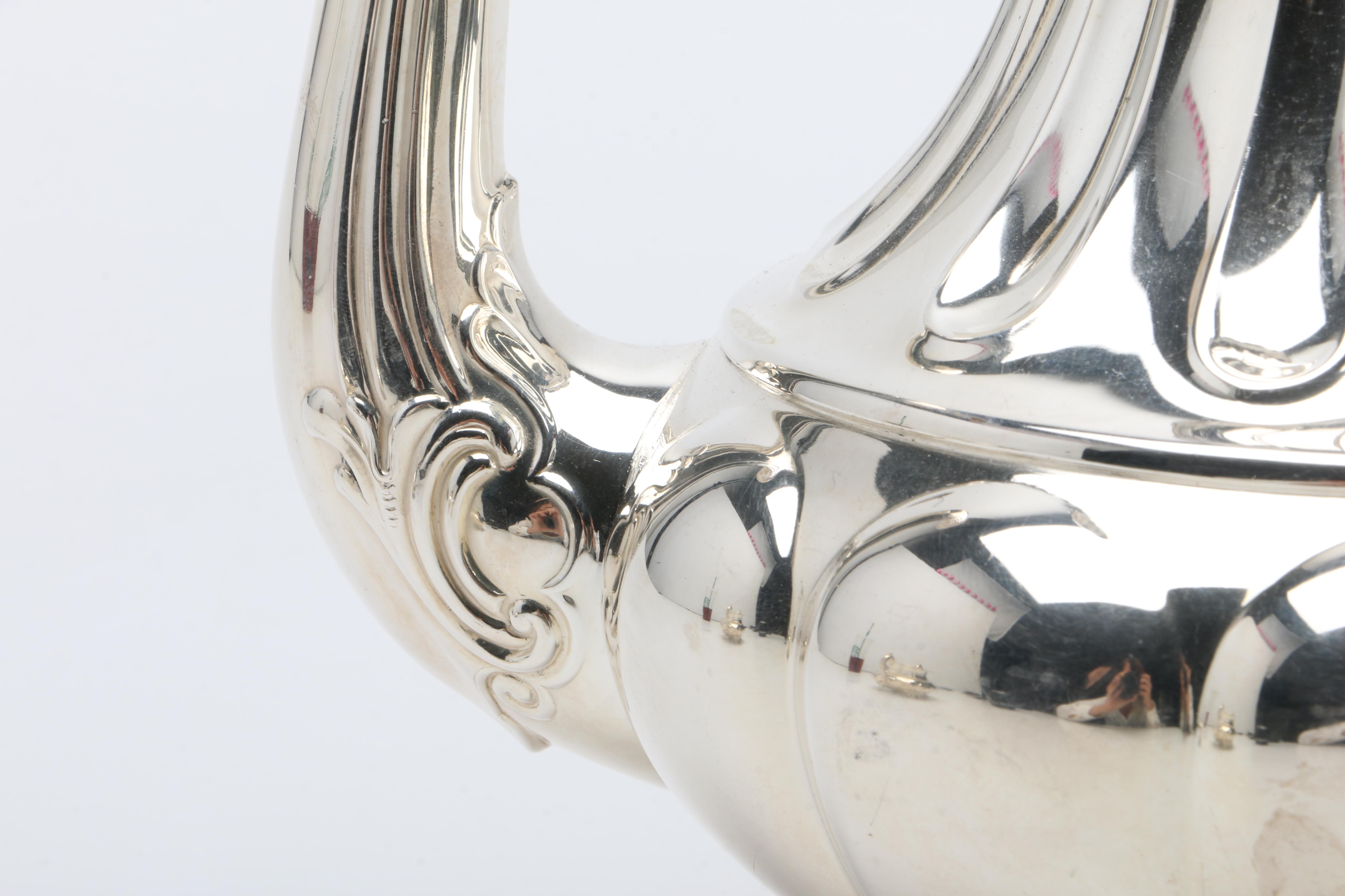 Vintage Norwegian 830 Silver Three Piece Coffee Set