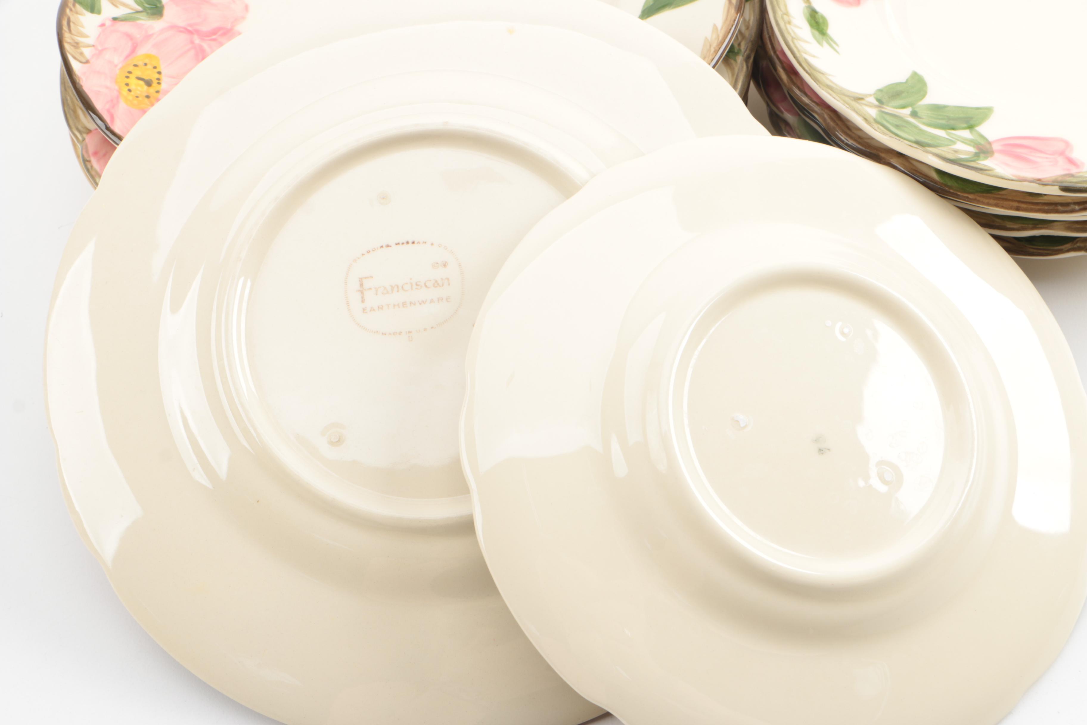 Franciscan "Desert Rose" Earthenware Dinnerware Service for Six