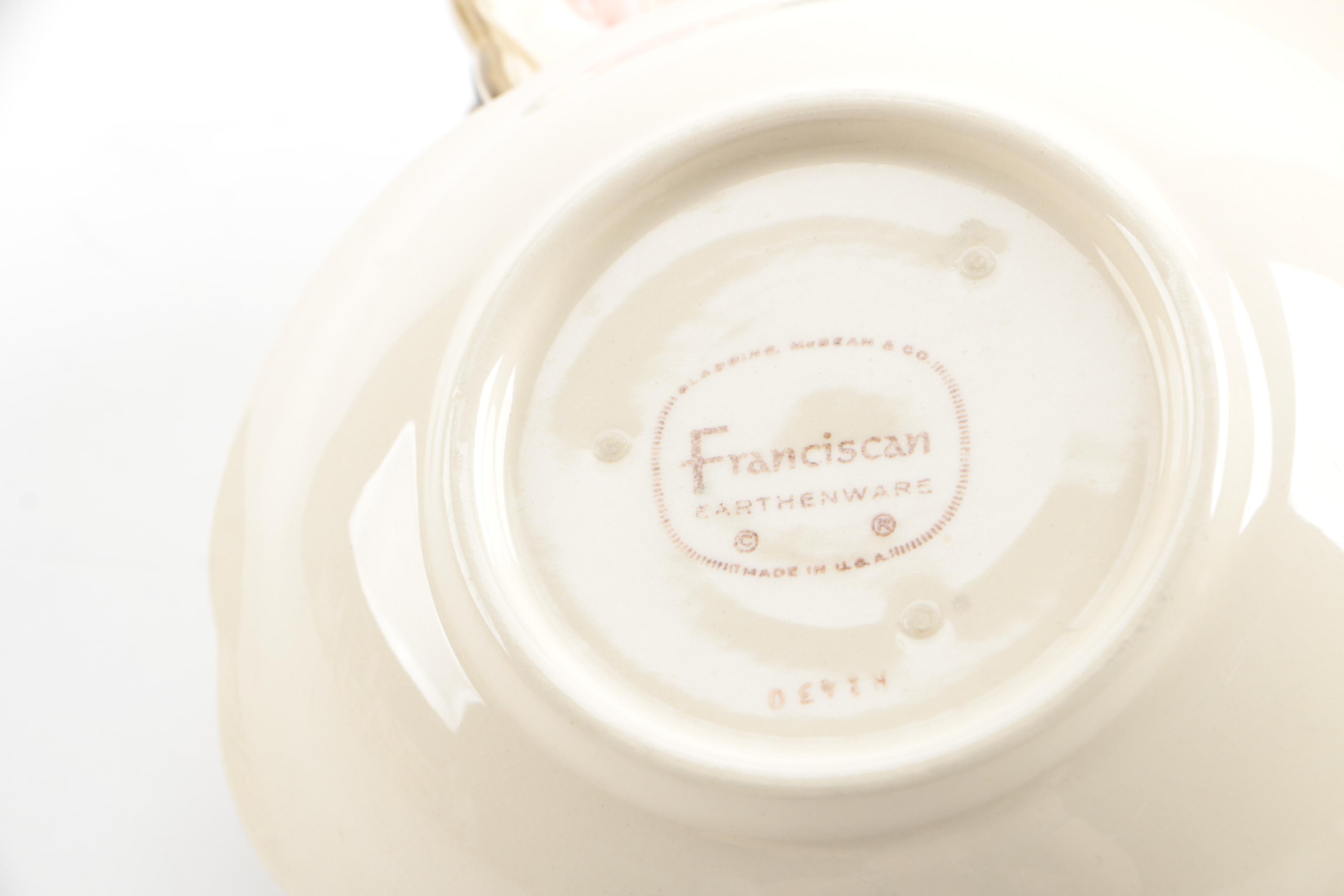 Franciscan "Desert Rose" Earthenware Dinnerware Service for Six