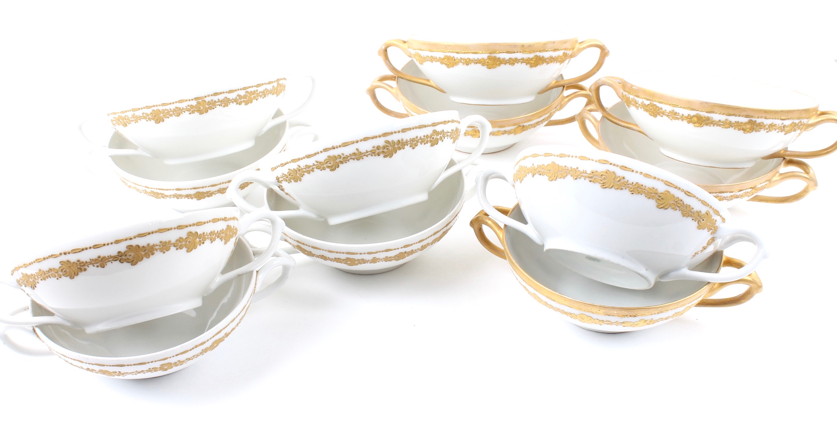 Antique and Vintage Porcelain Tableware Including Limoges