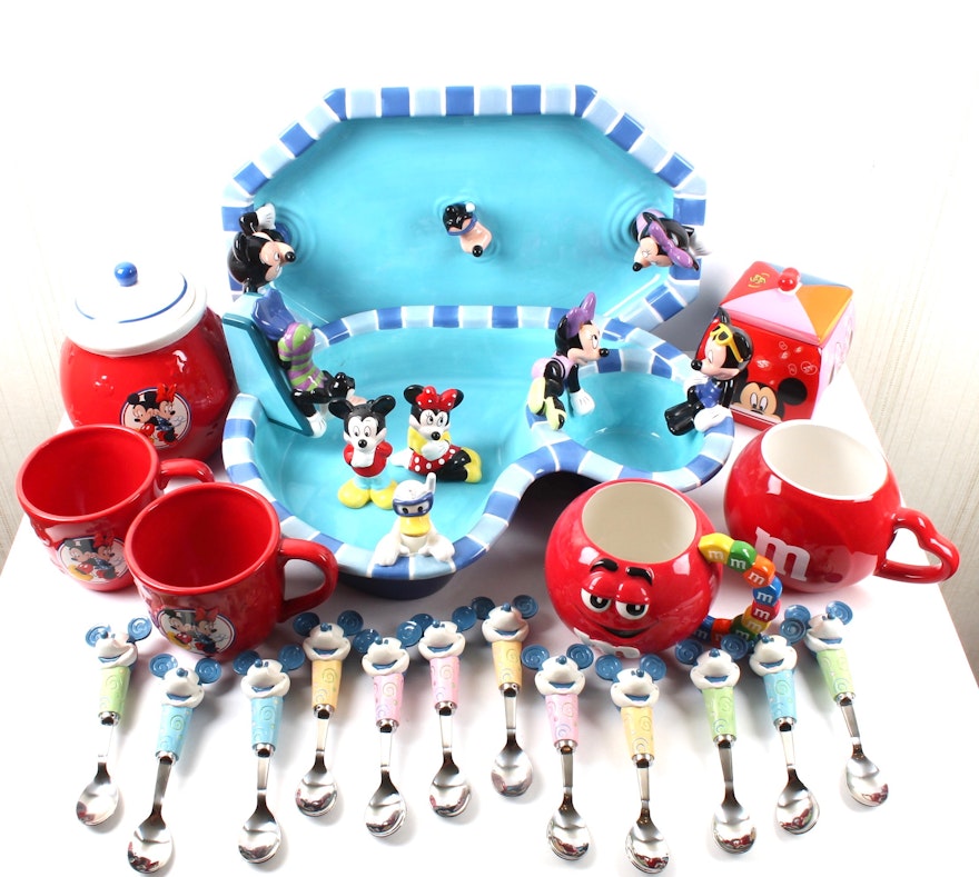 Mickey Mouse Themed Ceramic Tableware