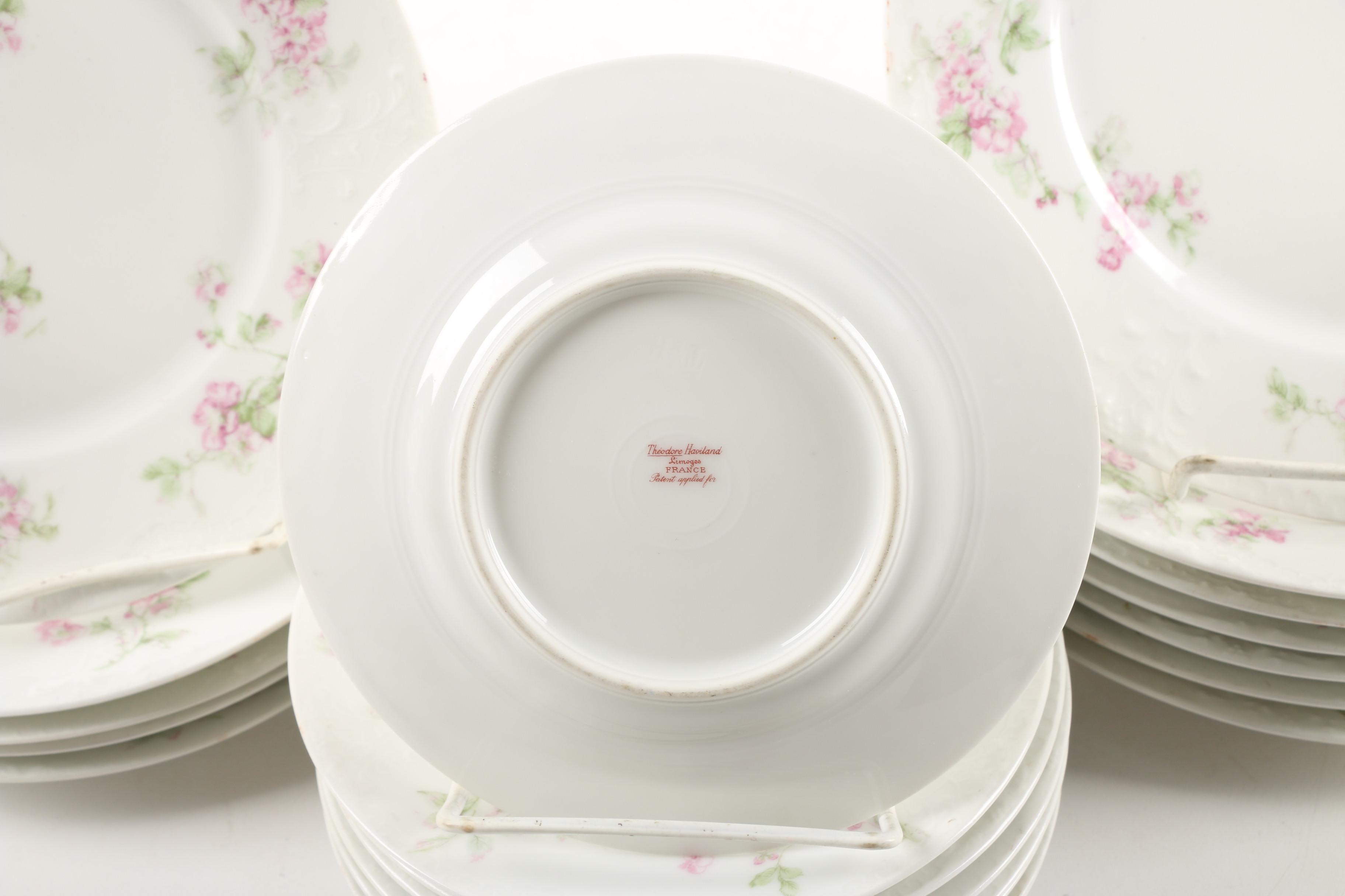 Vintage Theodore Haviland Limoges Porcelain Dinnerware ca. 1903-25
