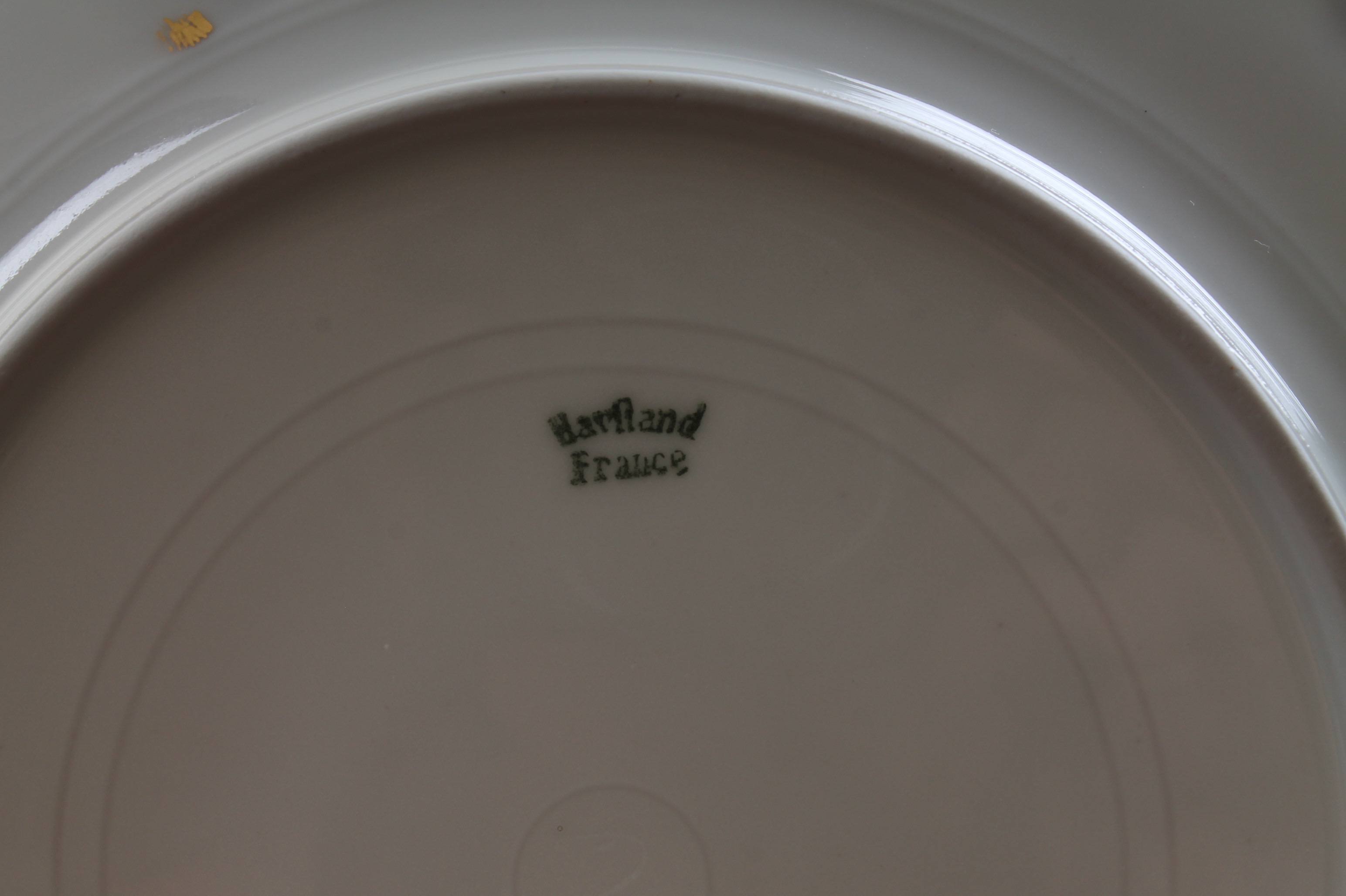 Vintage Haviland France Gilt Rimmed Porcelain Tableware