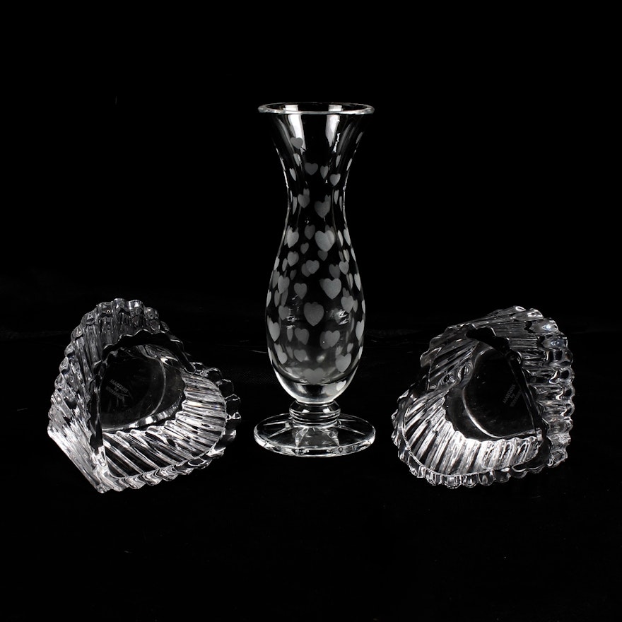 Marquise by Waterford Crystal Vase and Tealight Holders