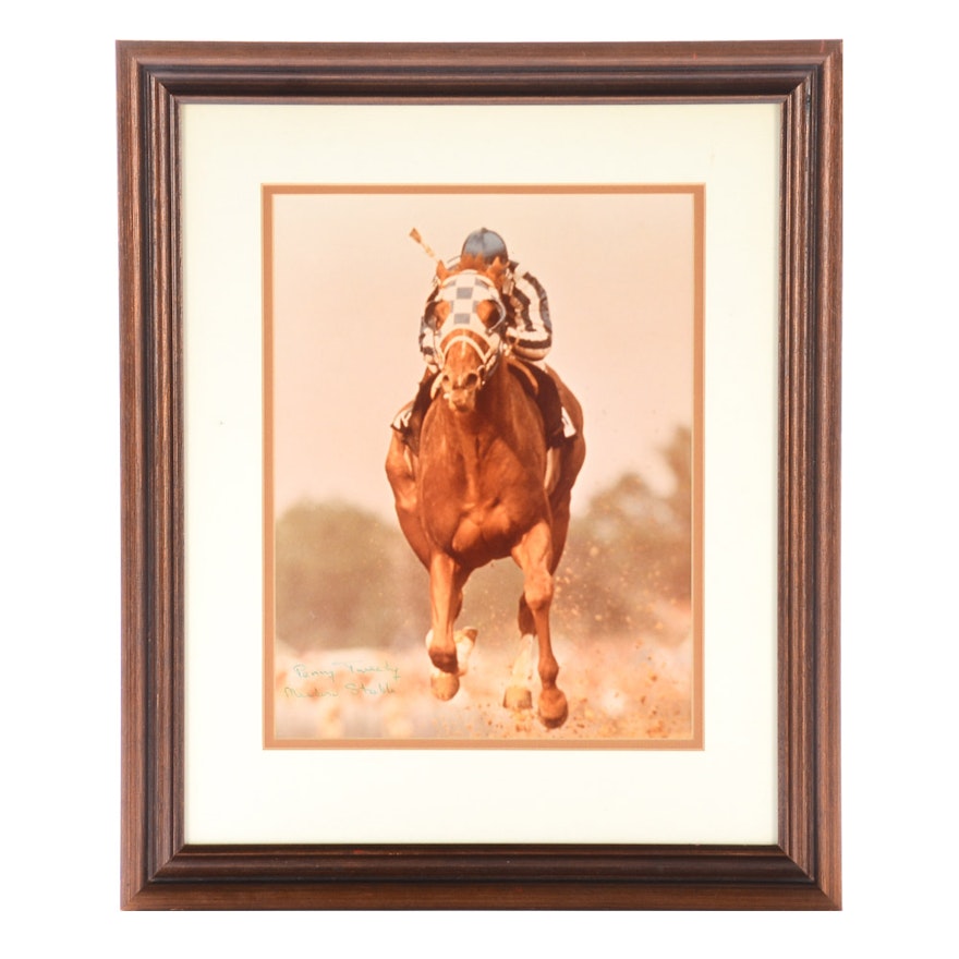 Penny Tweedy Signed Secretariat Photo