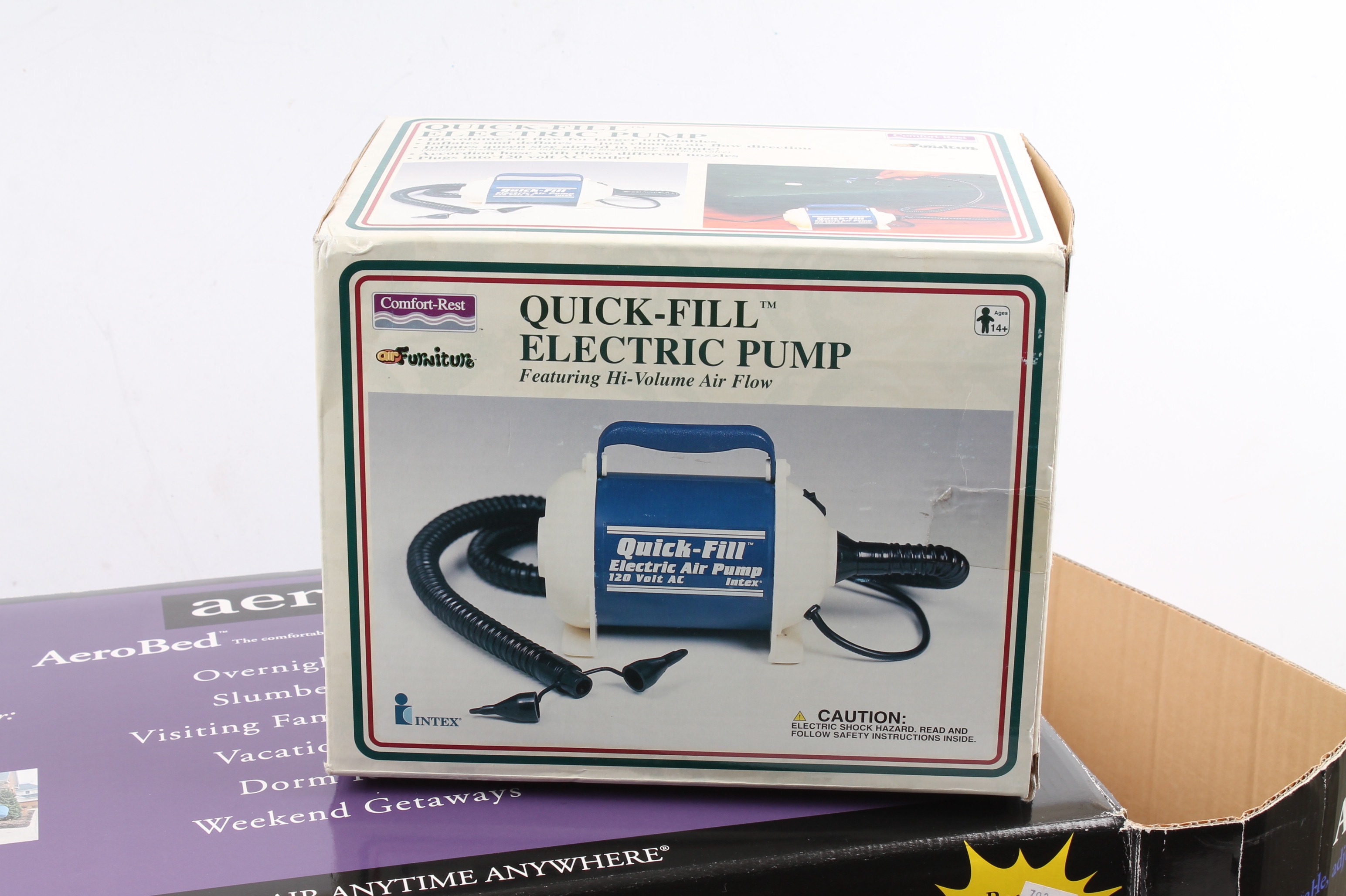 AeroBed Queen Size Air Mattress and Quick-Fill Electric Pump