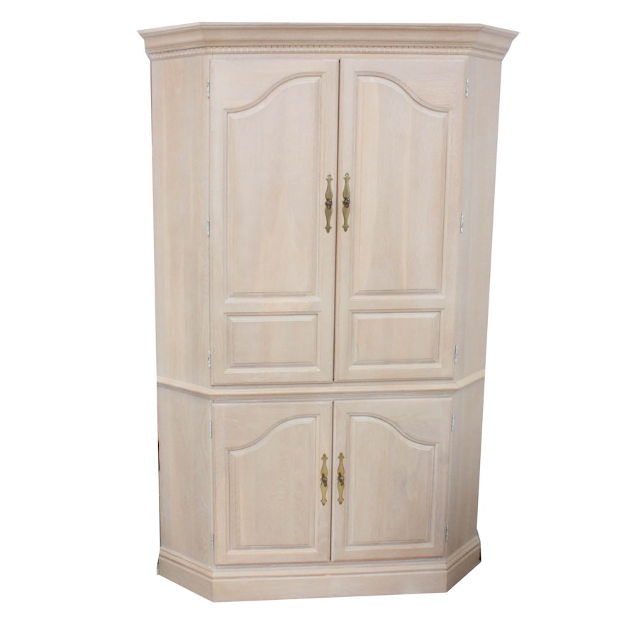 Engineered Wood Corner Entertainment Armoire