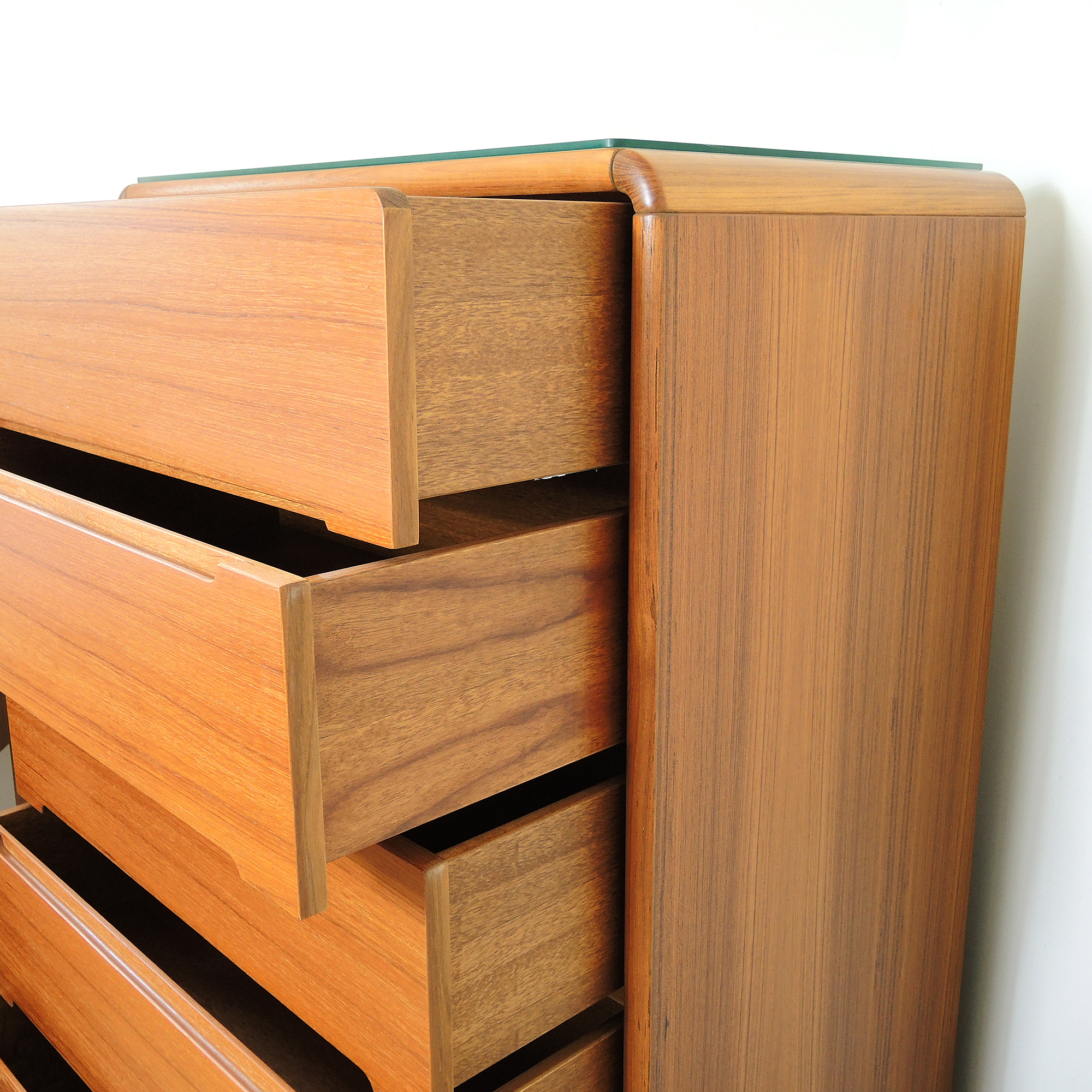 Danish Modern Style Otmar Teak Dresser and Nightstands