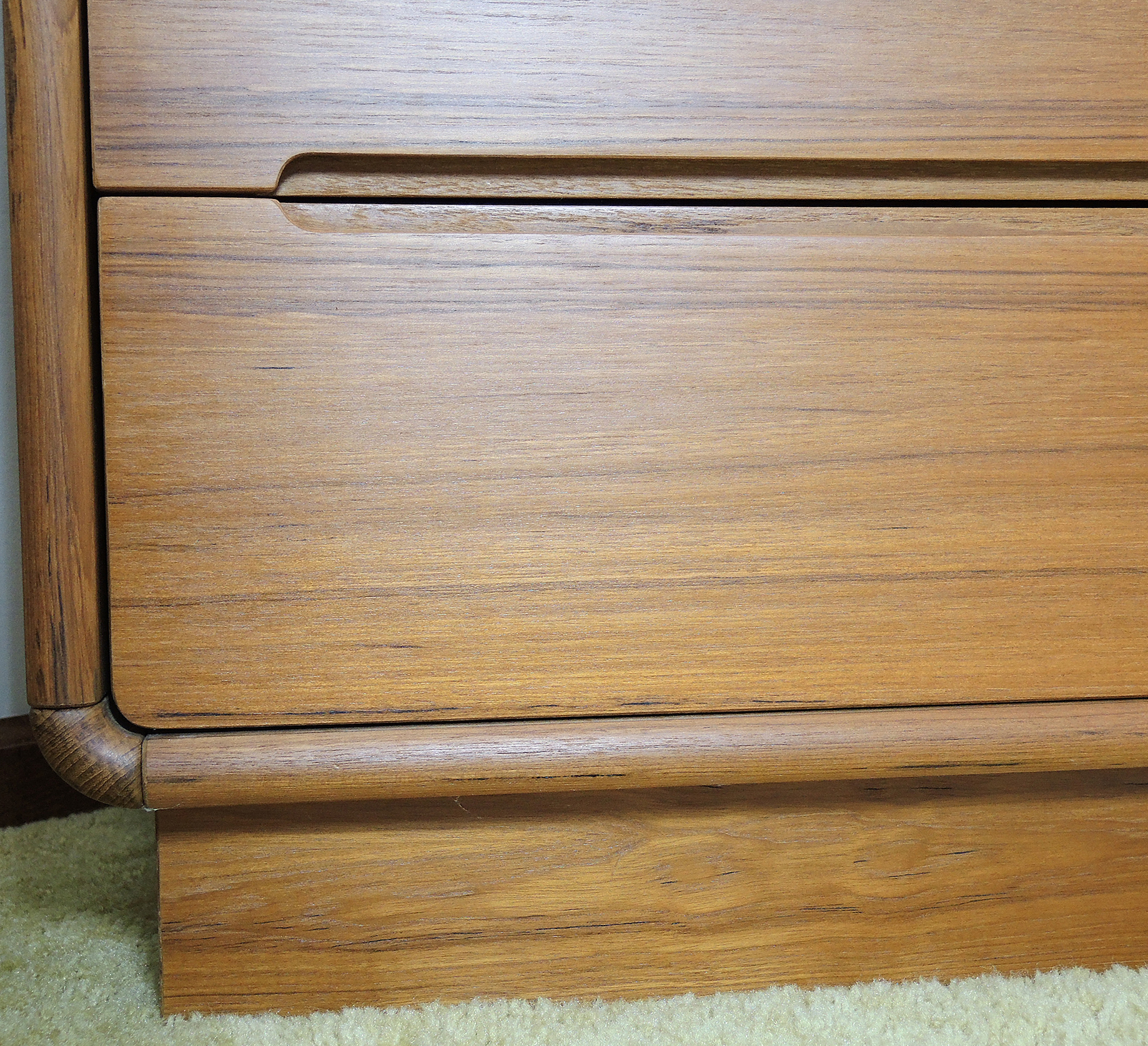 Danish Modern Style Otmar Teak Dresser and Nightstands