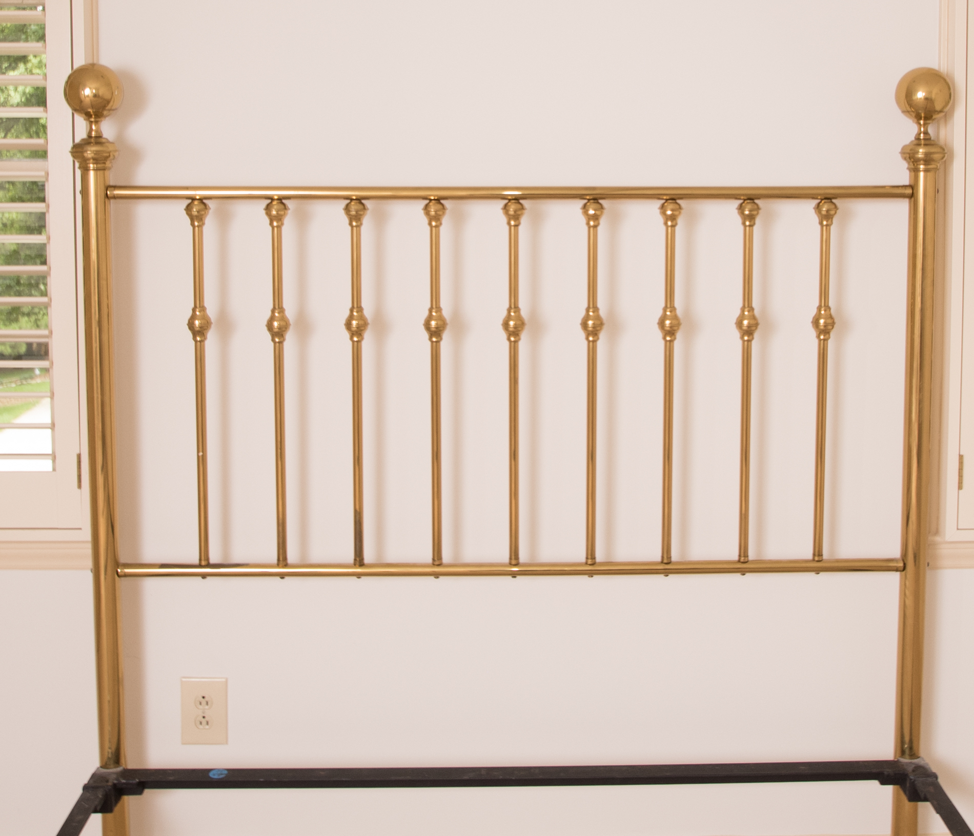 Vintage Queen Size Brass Bed Frame