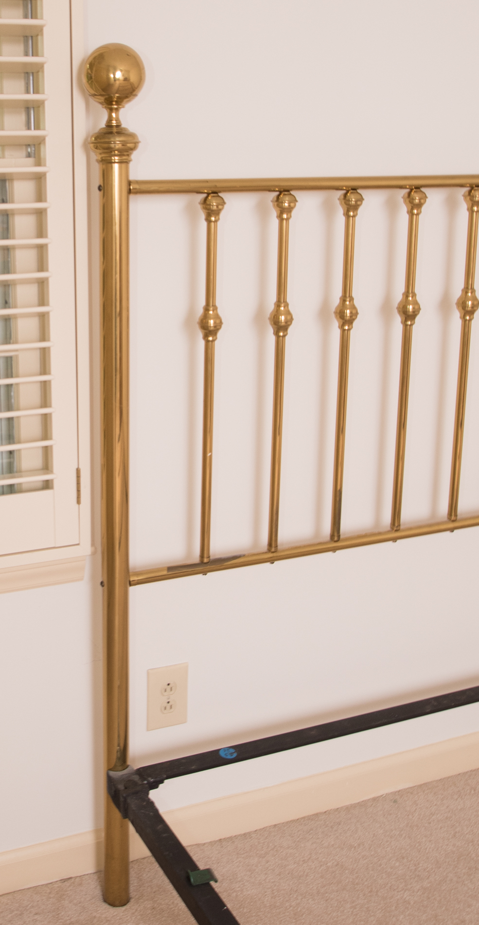 Vintage Queen Size Brass Bed Frame