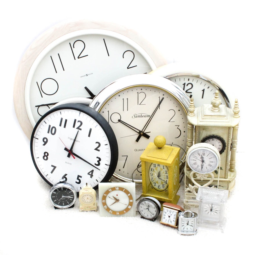 Wall Clocks, Mantel Clocks, Alarm Clocks