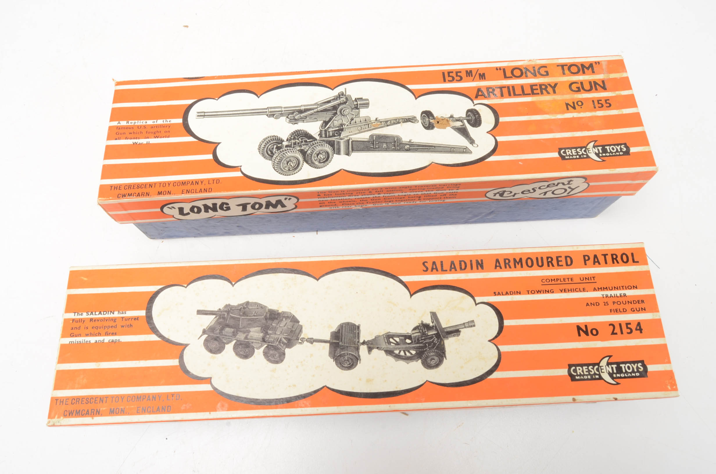 Collection of English Made Mid-Century Military Toys With Original Boxes