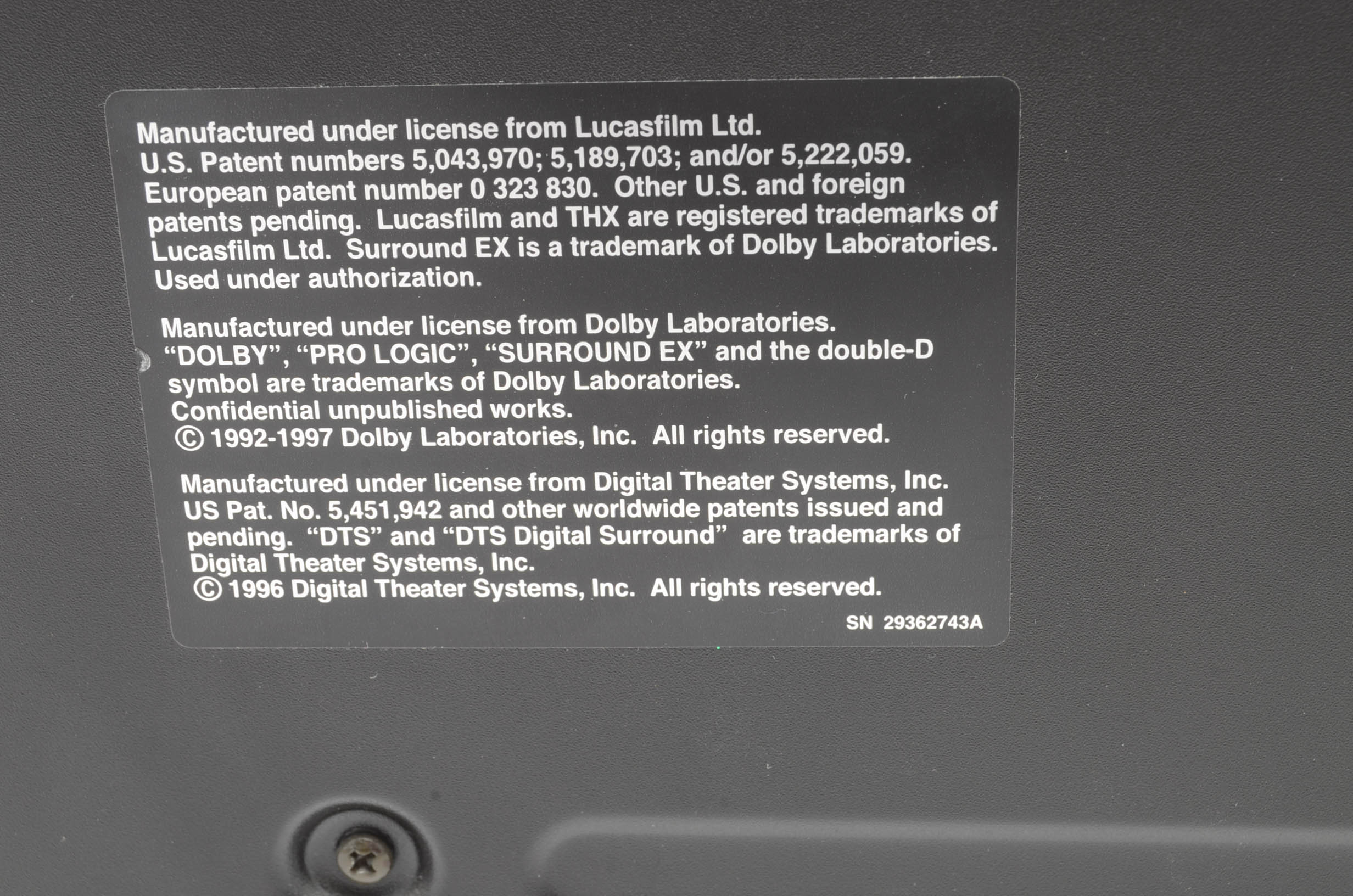 Integra Audio Video Receiver