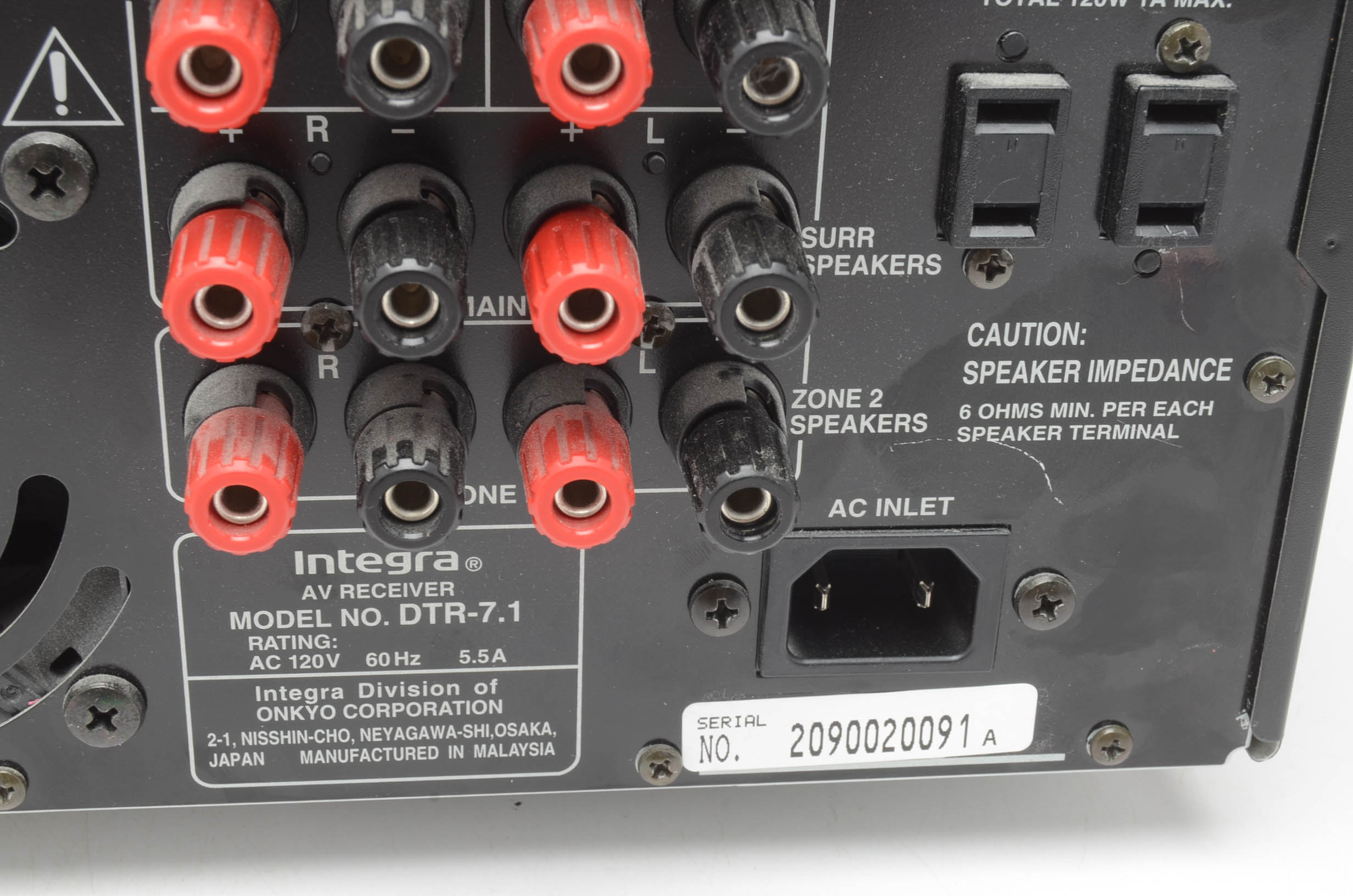 Integra Audio Video Receiver