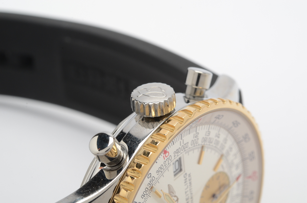 Breitling Navitimer 18K Yellow Gold Stainless Steel Automatic Chronograph