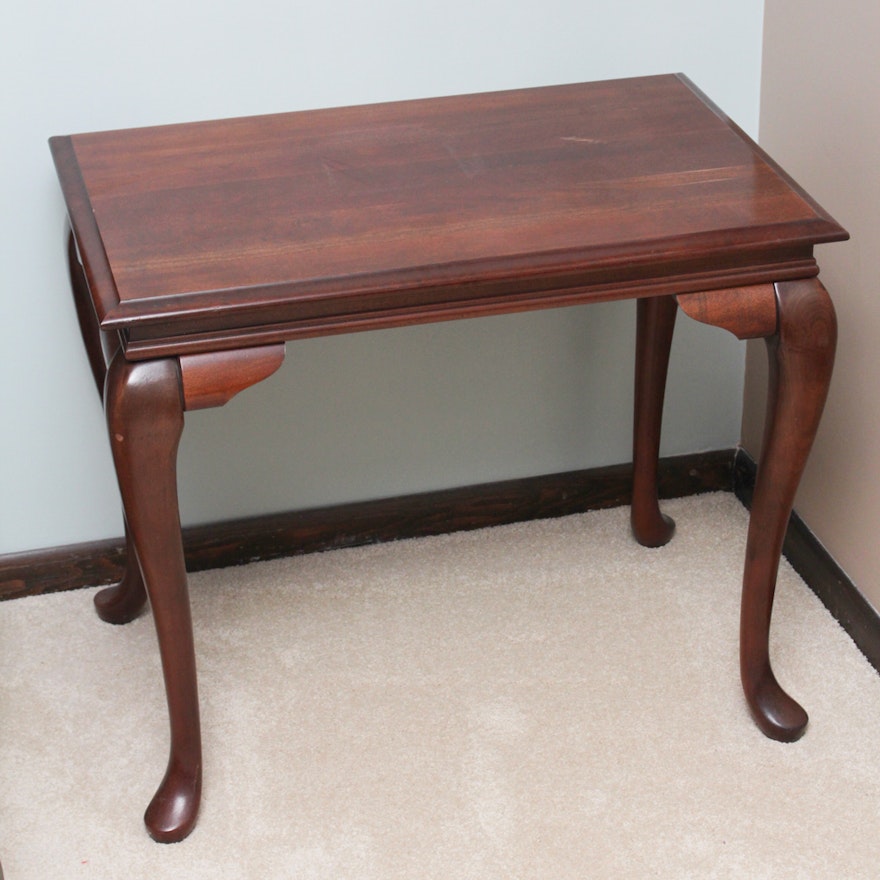 Queen Anne Style Cherry Side Table