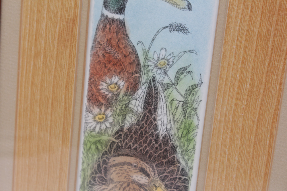 Signed Limited Edition Hand-Colored Print "Mallards of Swingle"