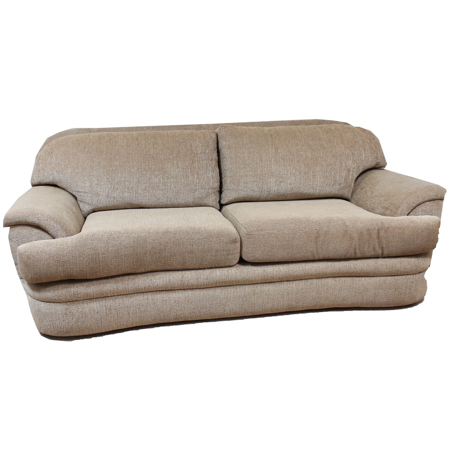 Contemporary Chenille Upholstered Sofa