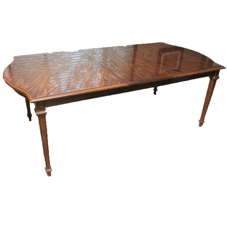 Vintage Lenoir Furniture Neoclassical Inspired Dining Table