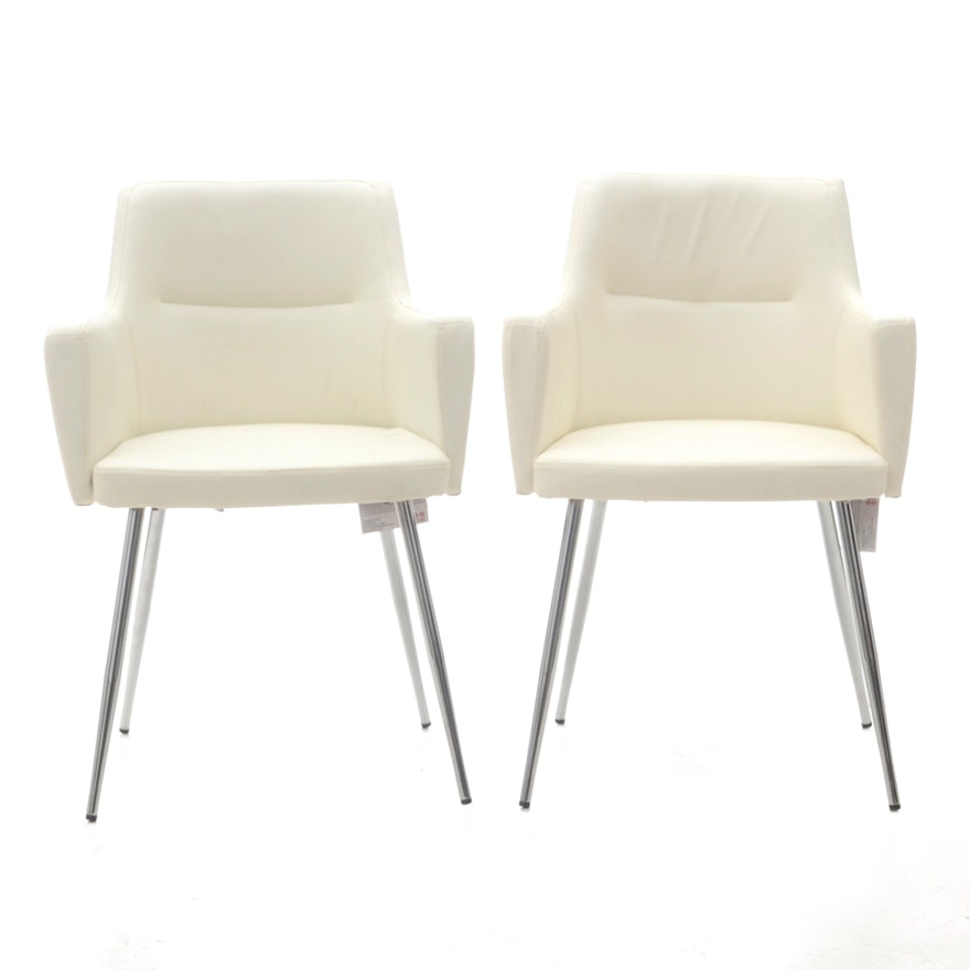 Pair of Modernist Chairs by Lumisoure