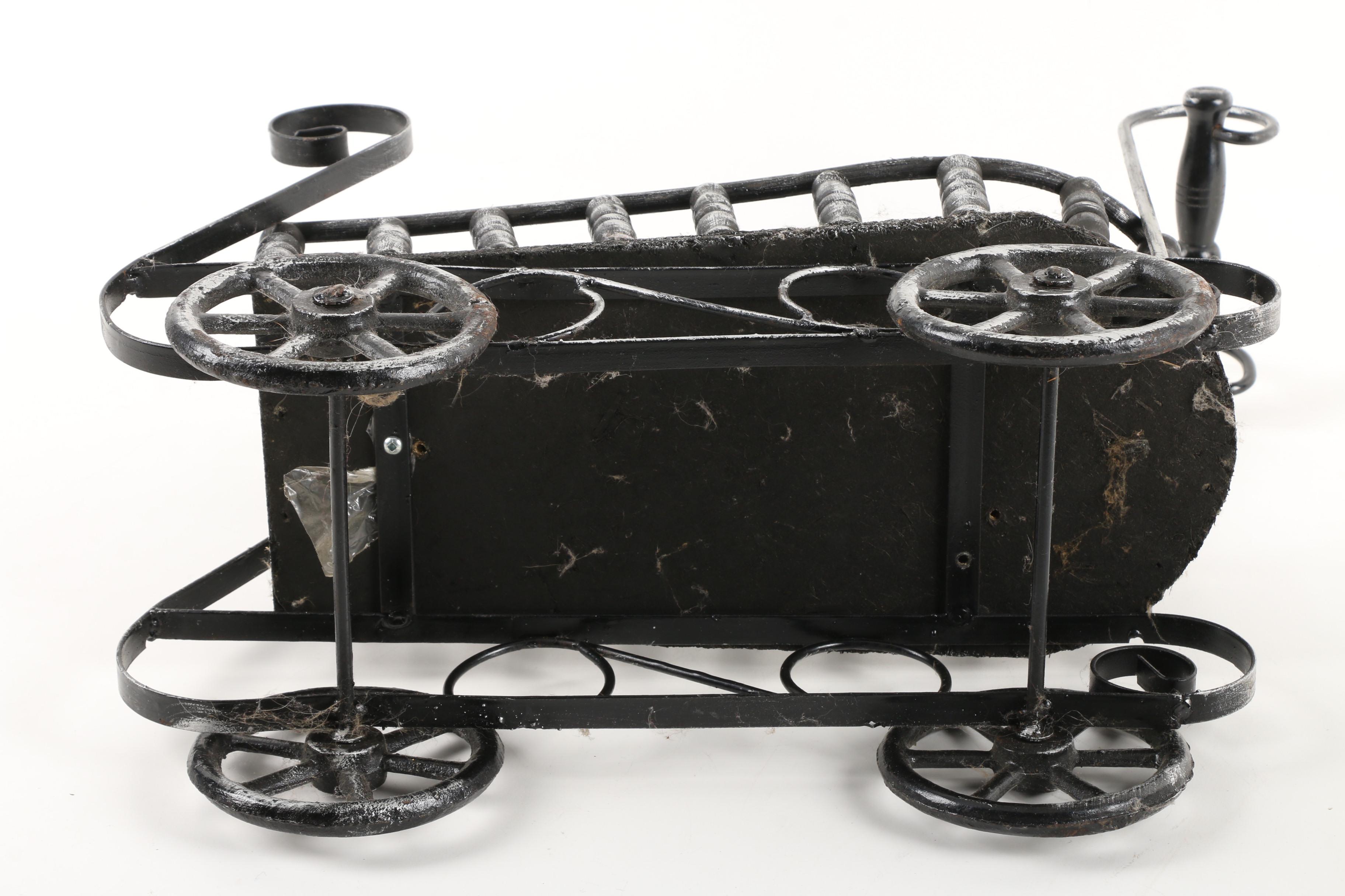 Diminutive Windsor Style Armchair with Metal and Wood Pram