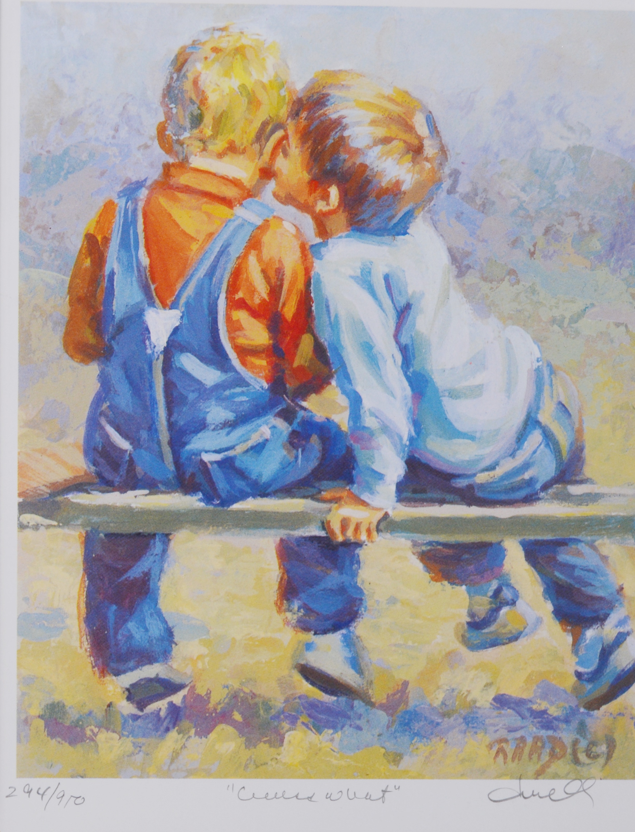 Lucelle Raad Limited Edition Lithograph "Guess What"