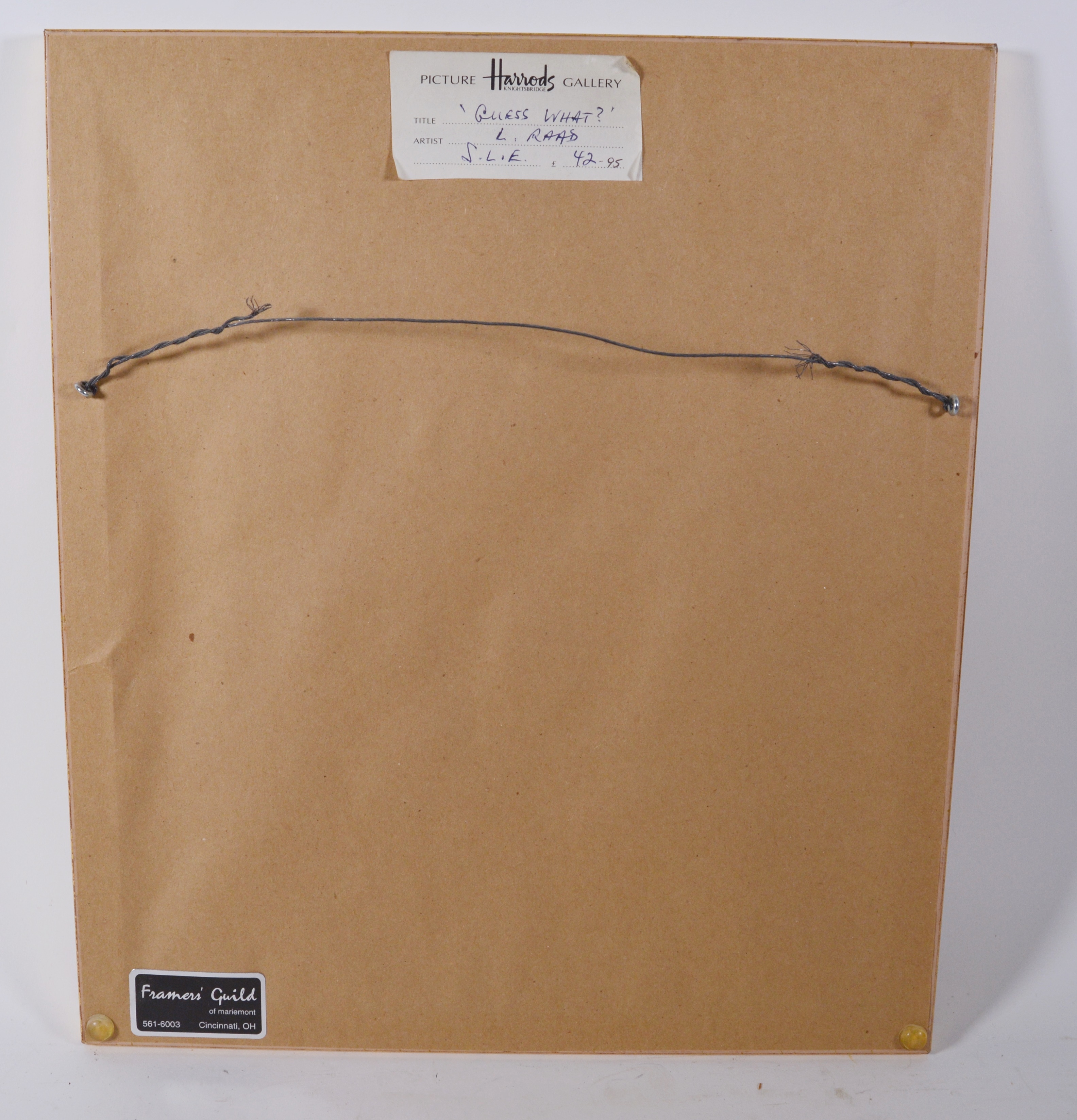 Lucelle Raad Limited Edition Lithograph "Guess What"