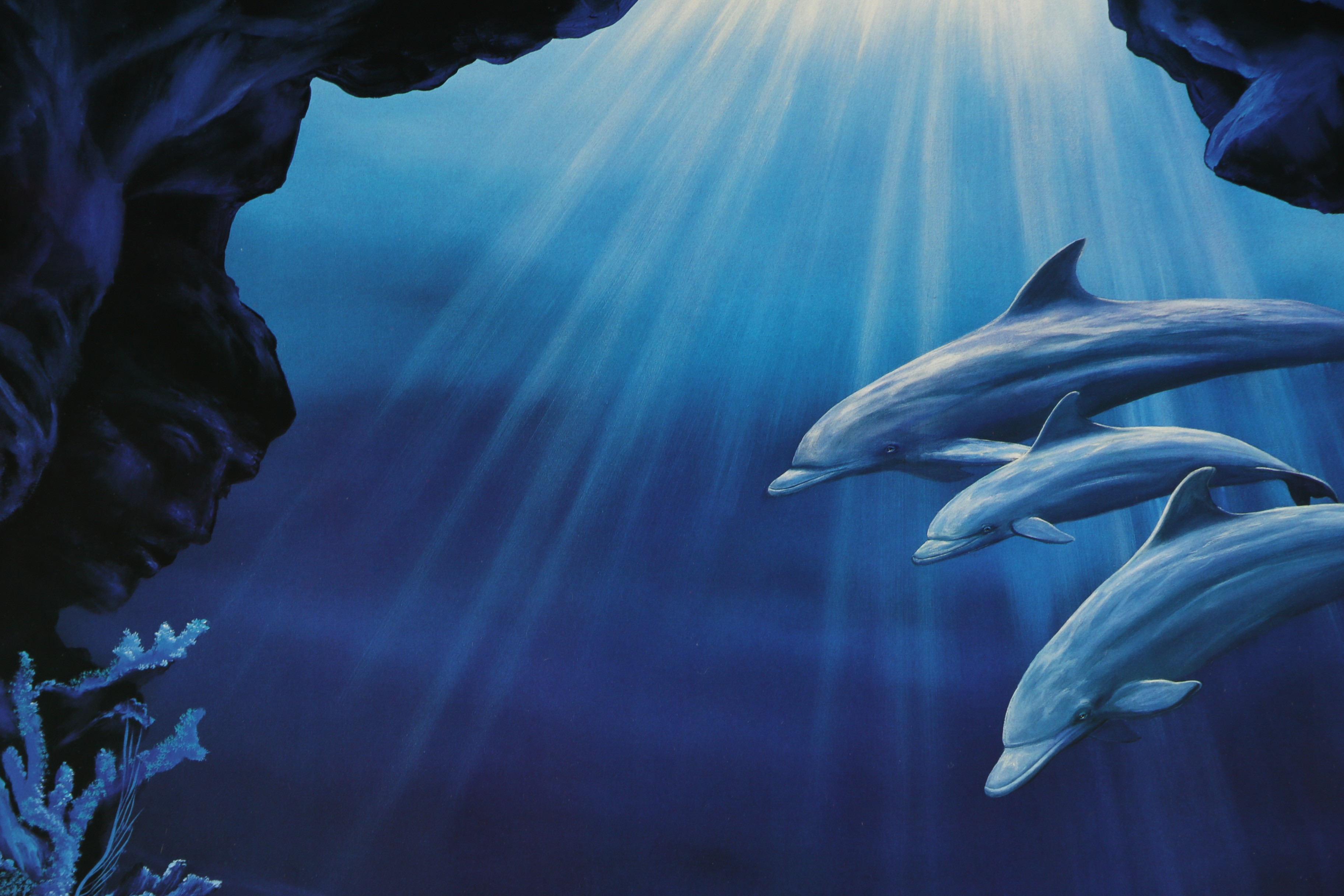 Jane Wooster Scott Offset Lithograph "Alpine Winter Grandeur"