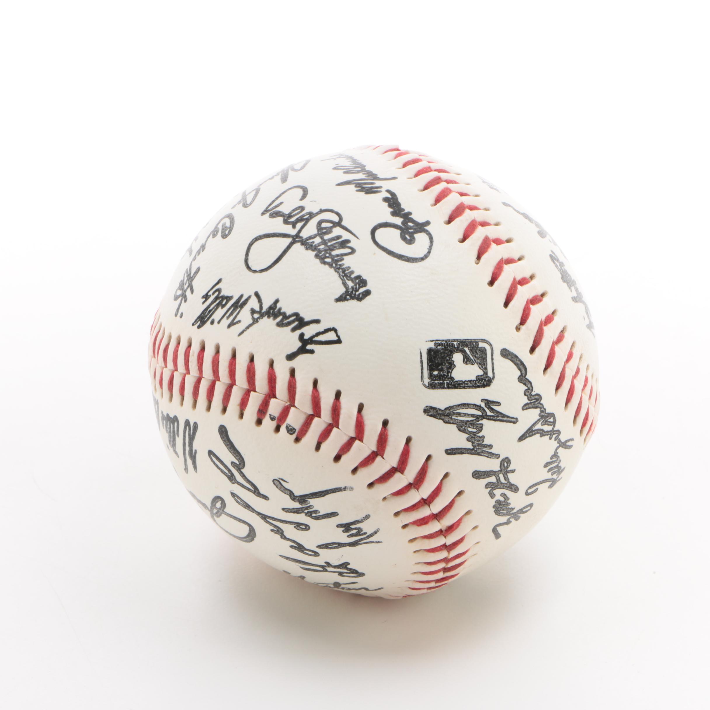 1990s Toronto Blue Jays Baseball With Printed Signatures