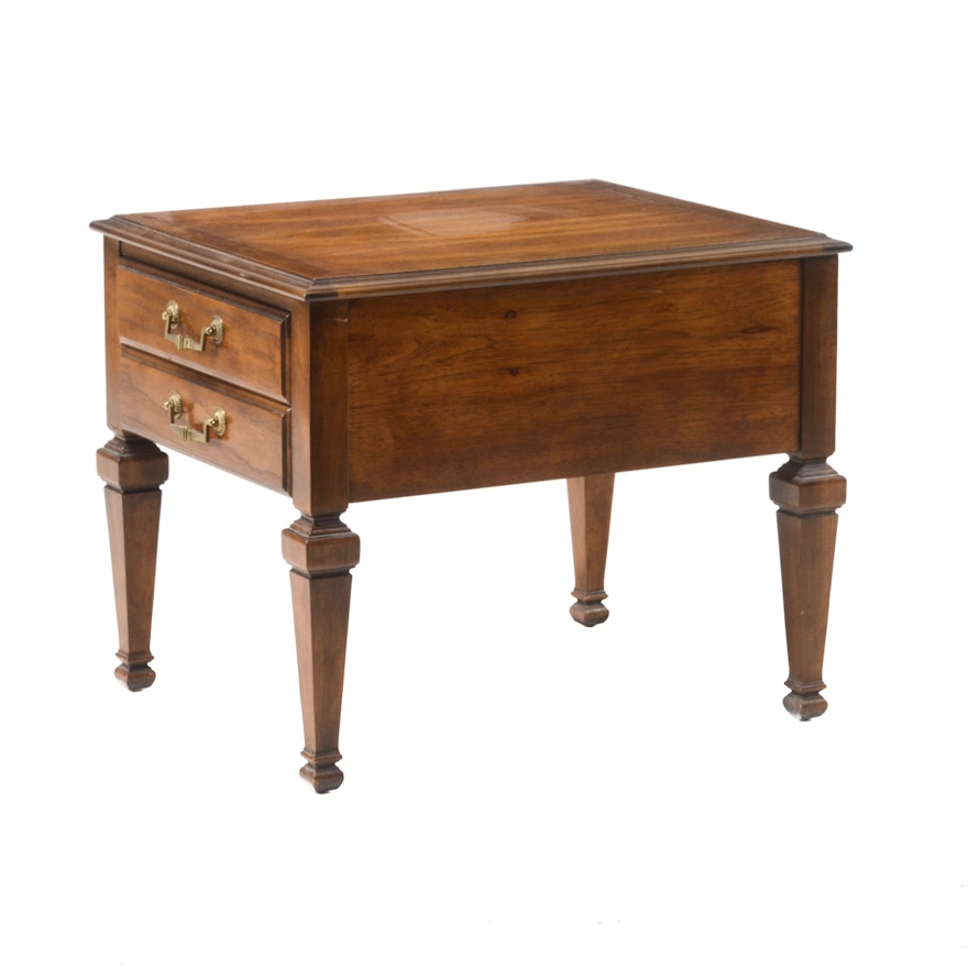Lane Pecan End Table with Drawer