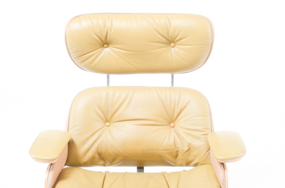 Vintage Eames Style Lounge Chair and Ottoman