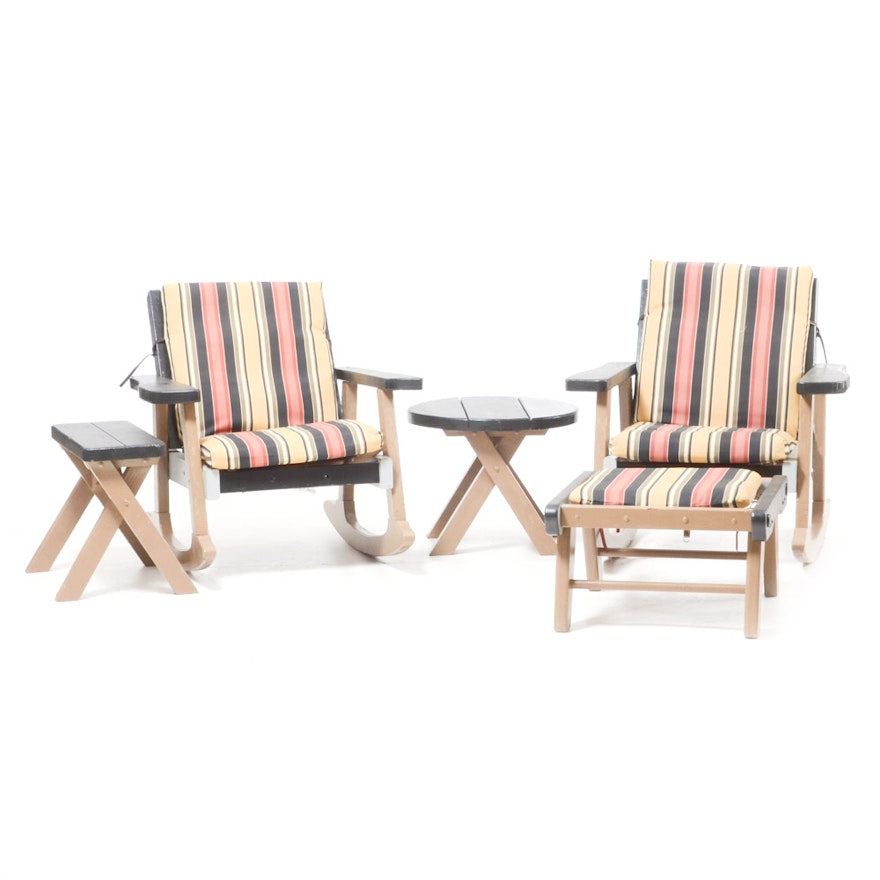 Grouping of Vintage Outdoor Furniture