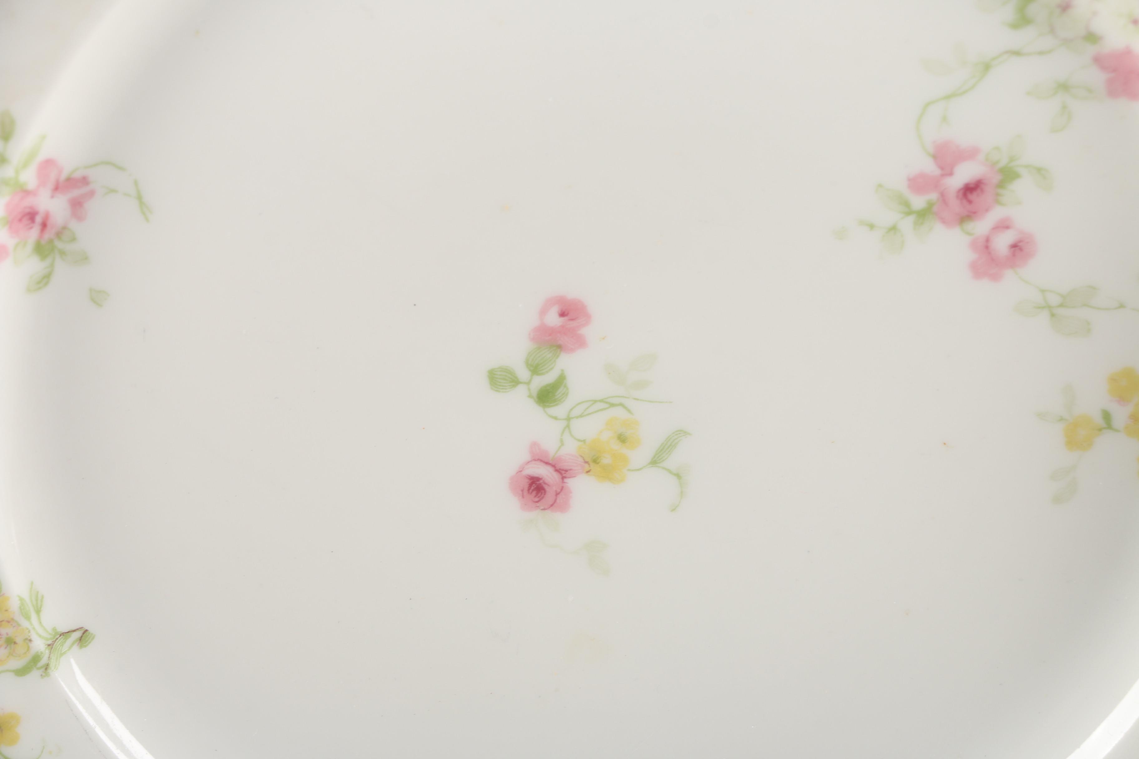 Vintage Haviland & Co. Limoges Old Abbey Porcelain Salad Plates