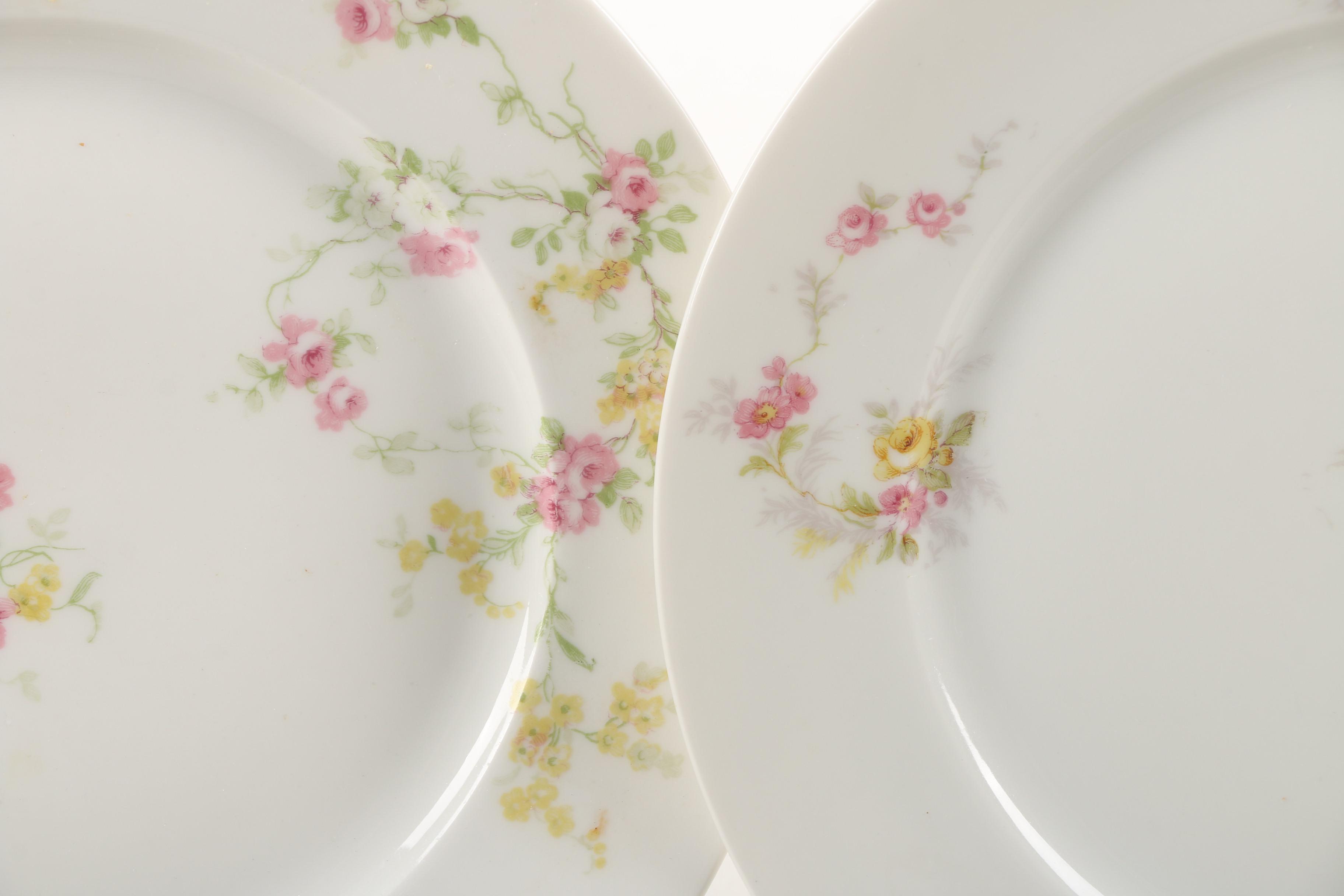 Vintage Haviland & Co. Limoges Old Abbey Porcelain Salad Plates