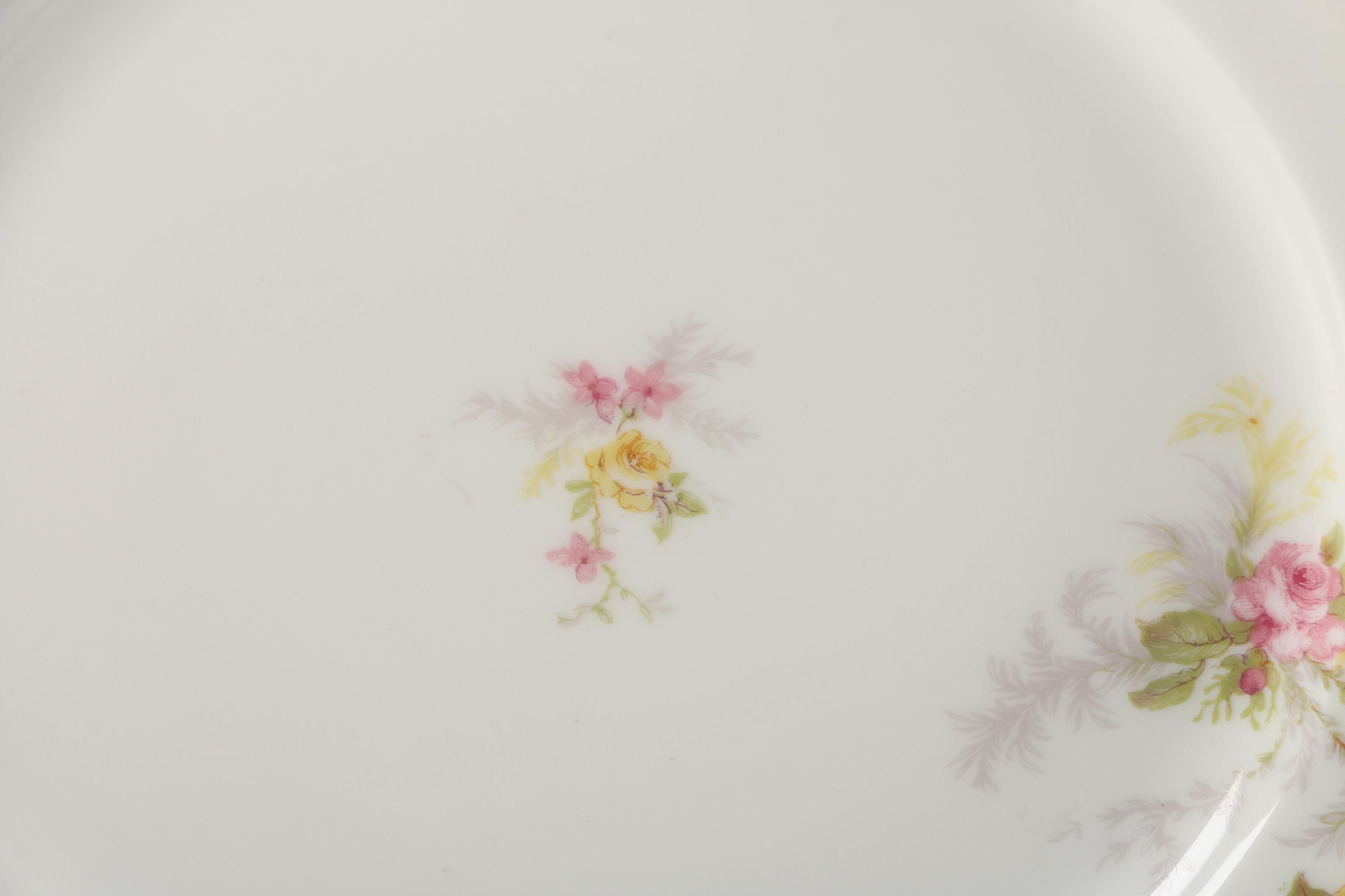 Vintage Haviland & Co. Limoges Old Abbey Porcelain Salad Plates